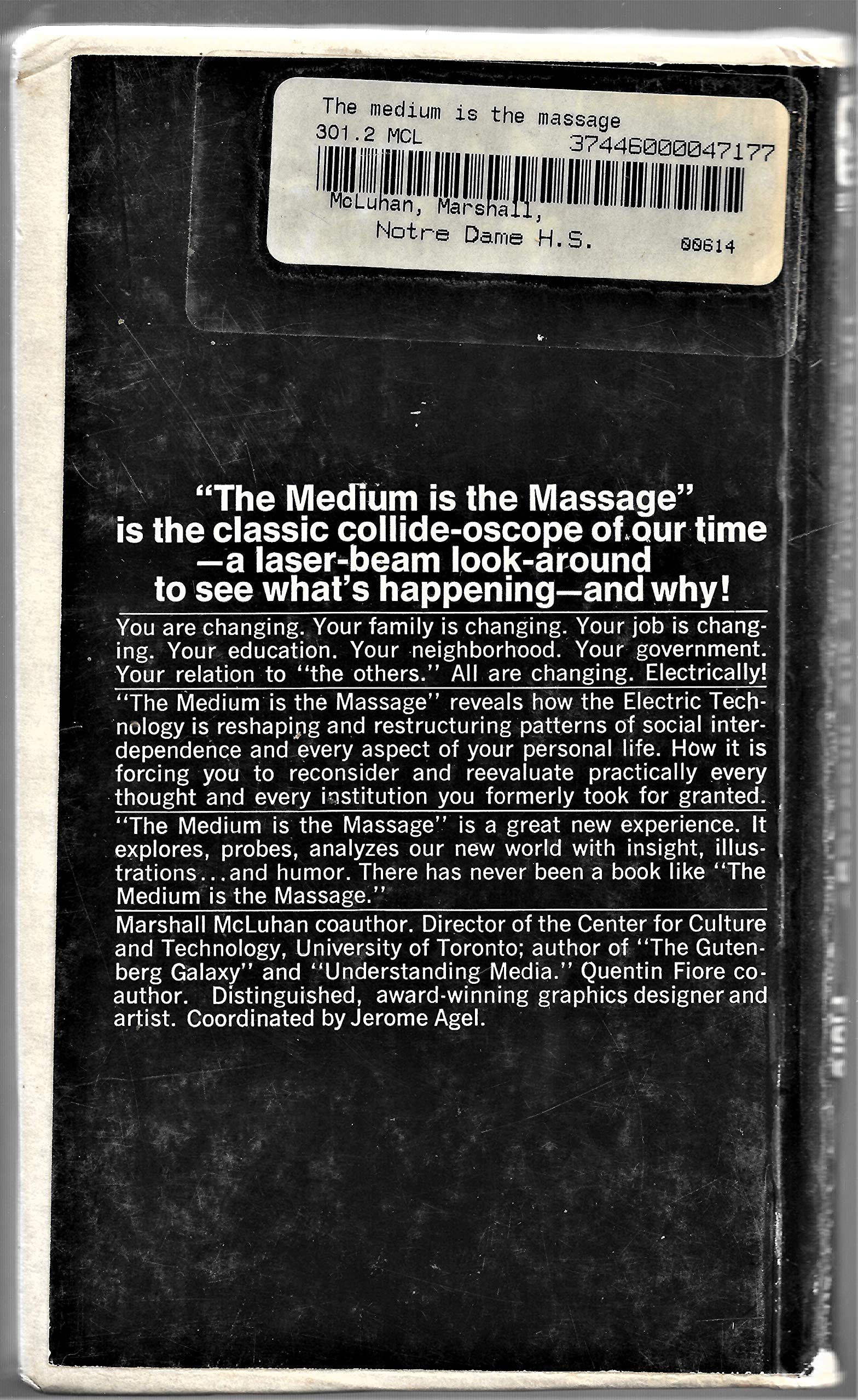 The Medium is the Massage: An Inventory of Effects used book depot