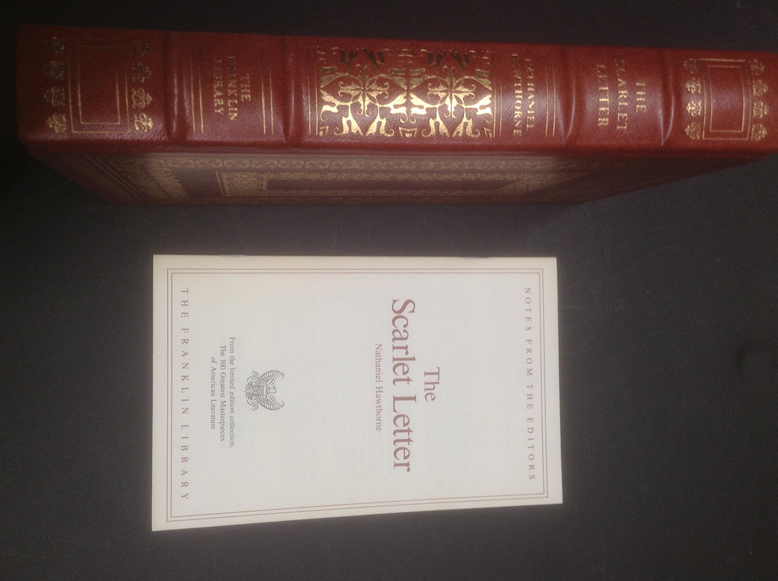 The Scarlet Letter - A Romance (The Franklin Library - Limited Edition) used book depot