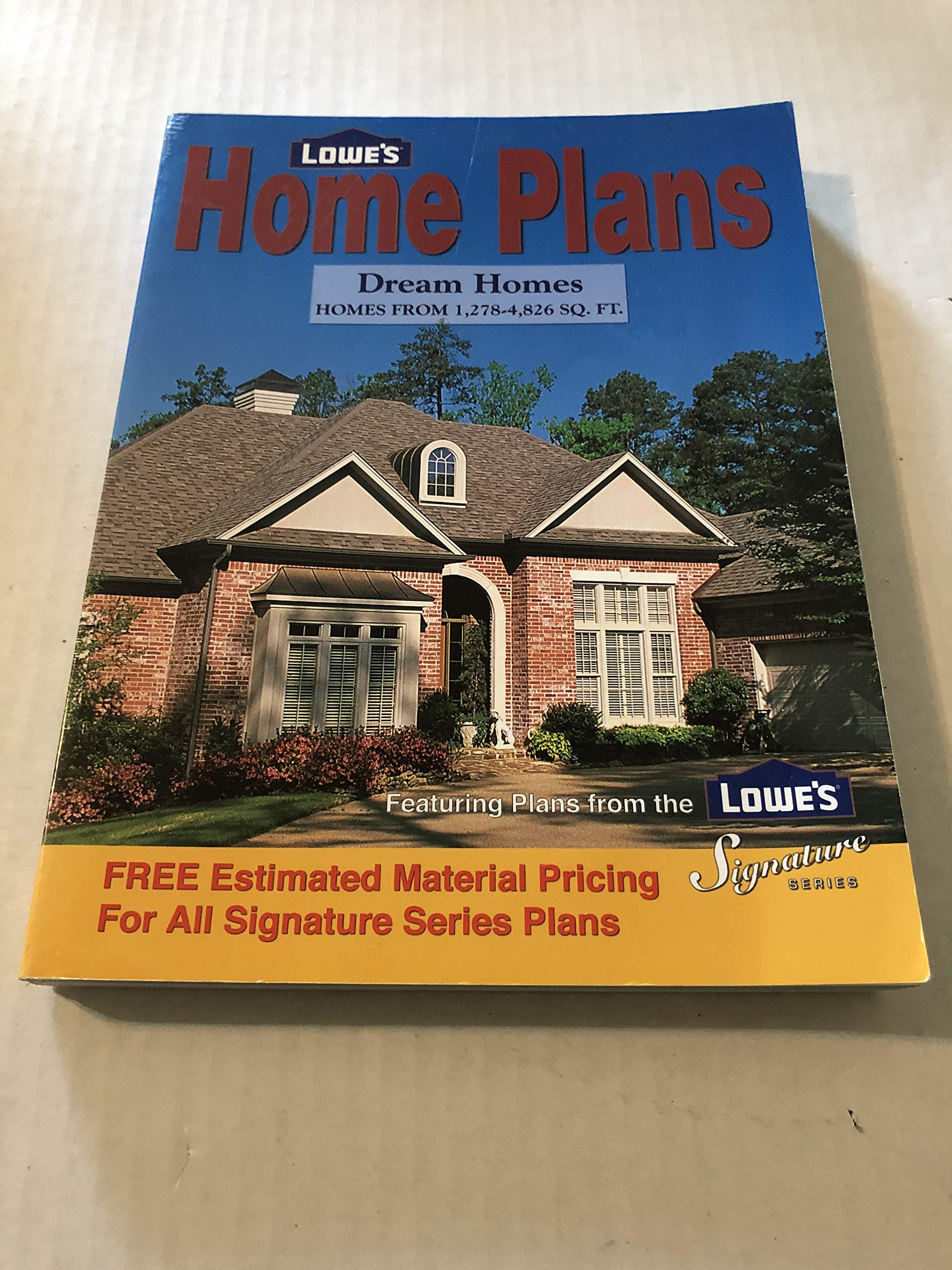 Lowe's Home Plans - Dream Homes (Lowe's Signture Series) used book depot