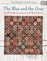 The Blue and the Gray: Quilt Patterns using Civil War Fabrics used book depot