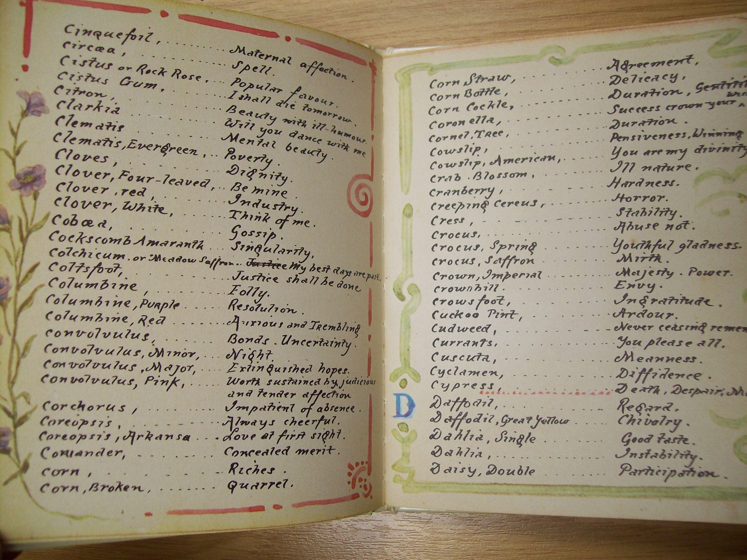 The Language of Flowers used book depot