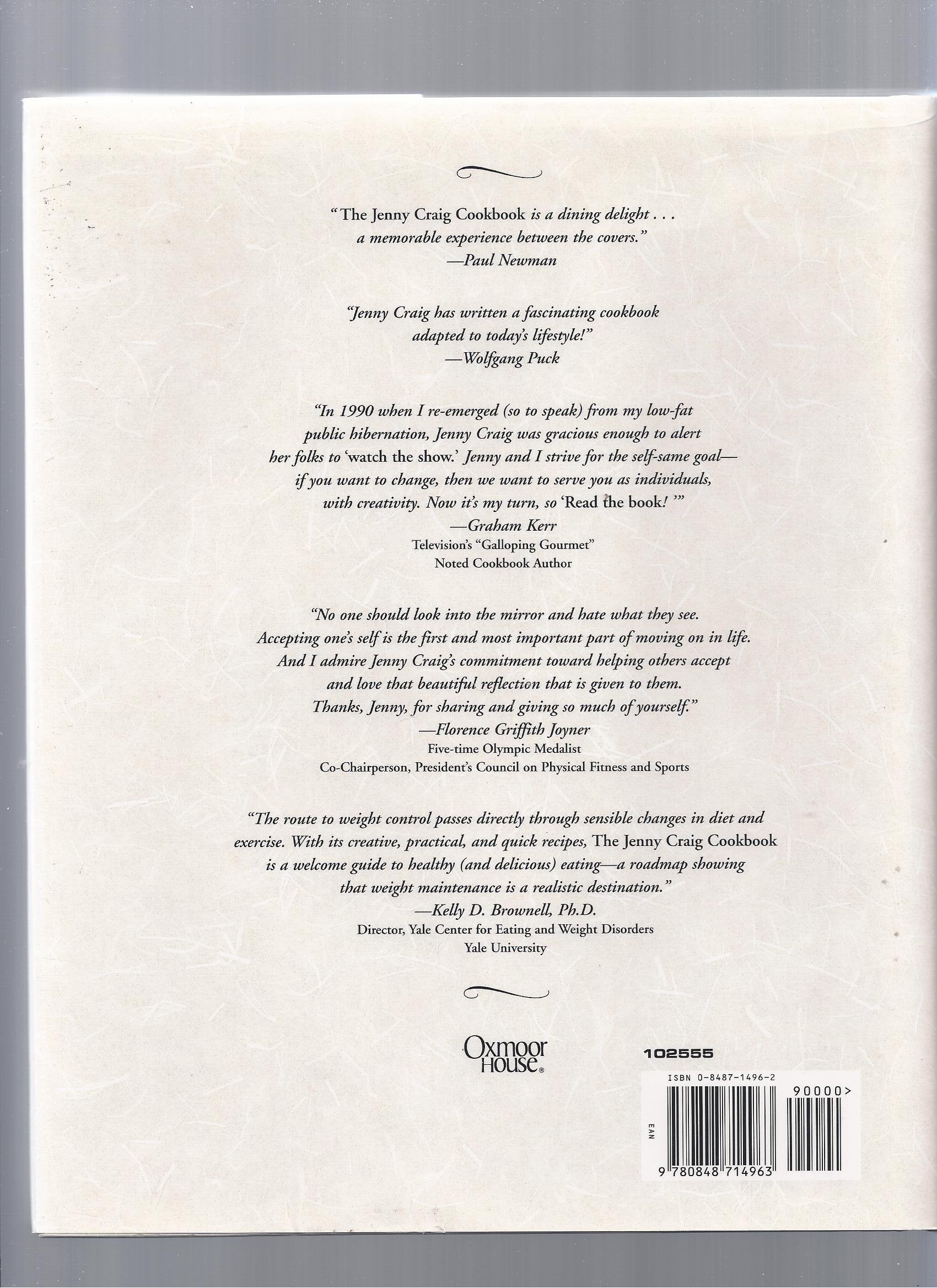 The Jenny Craig Cookbook: Cutting Through the Fat used book depot