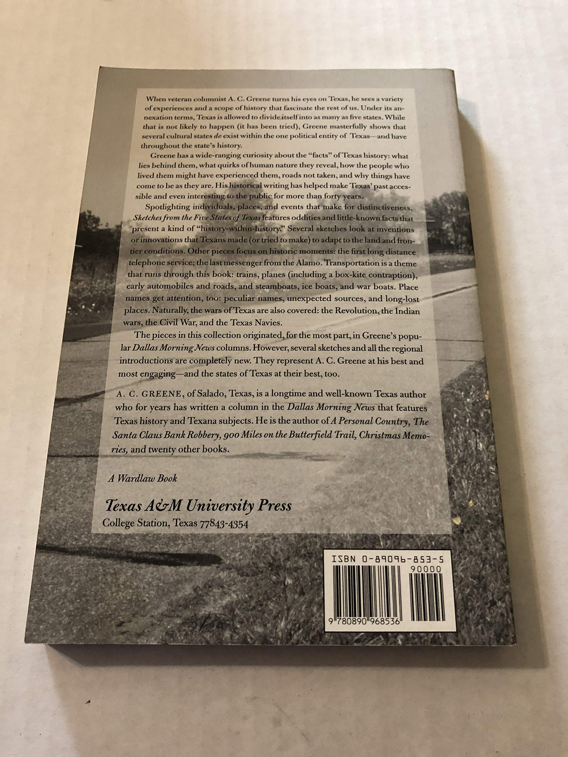 Sketches from the Five States of Texas (Wardlaw Books) used book depot