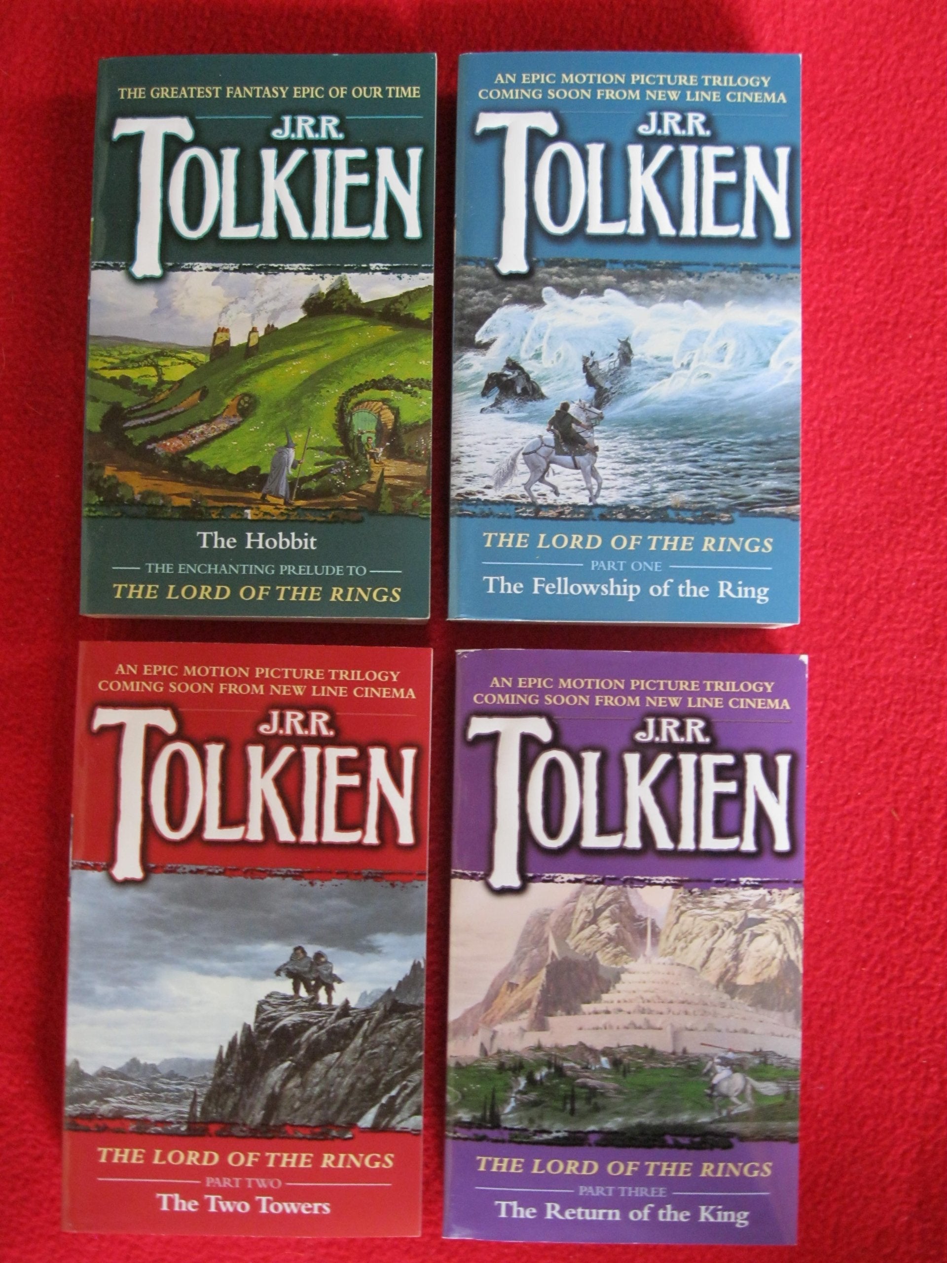 J.R.R. Tolkien Boxed Set (The Hobbit and The Lord of the Rings) used book depot