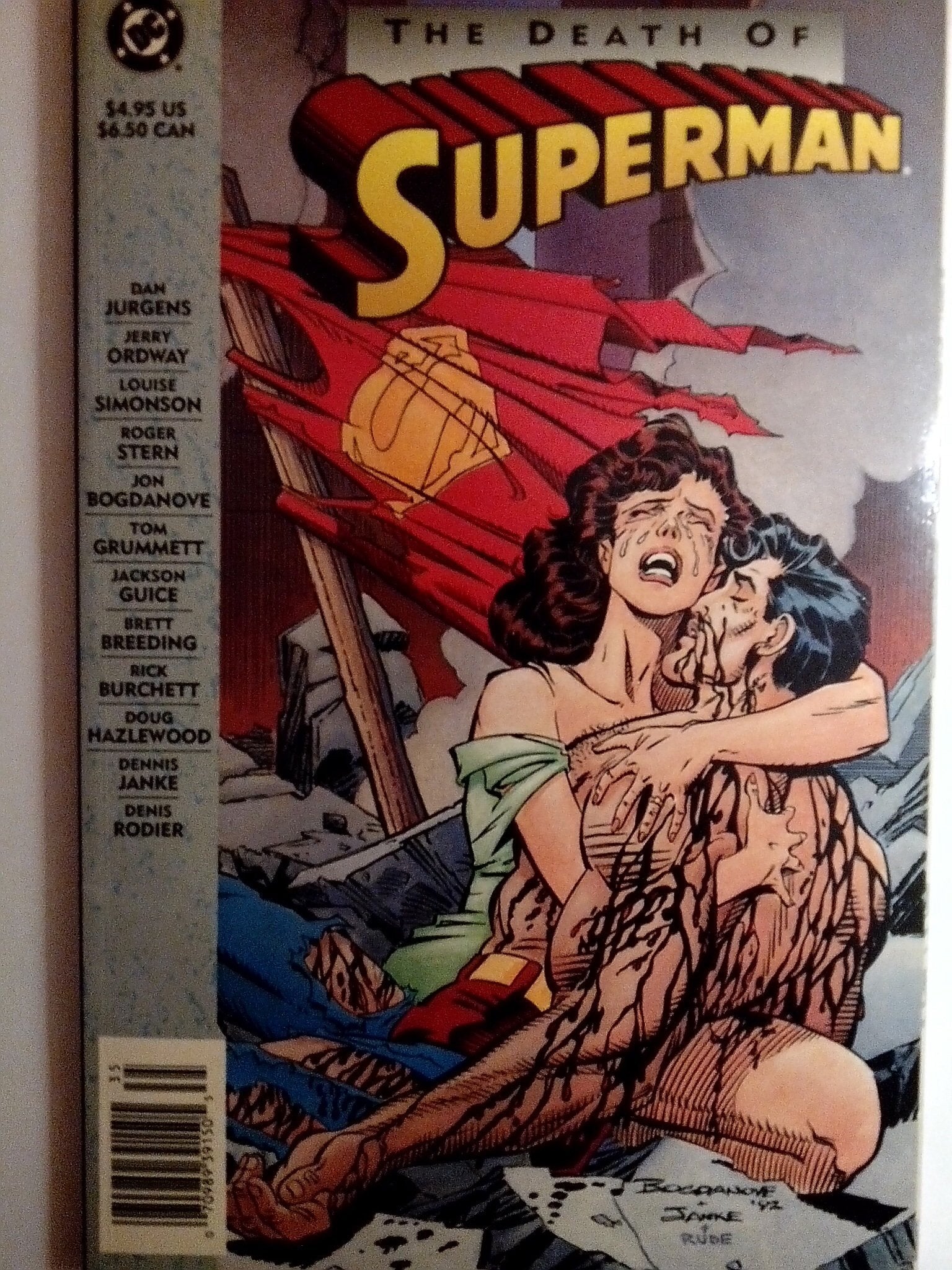 Death of Superman used book depot