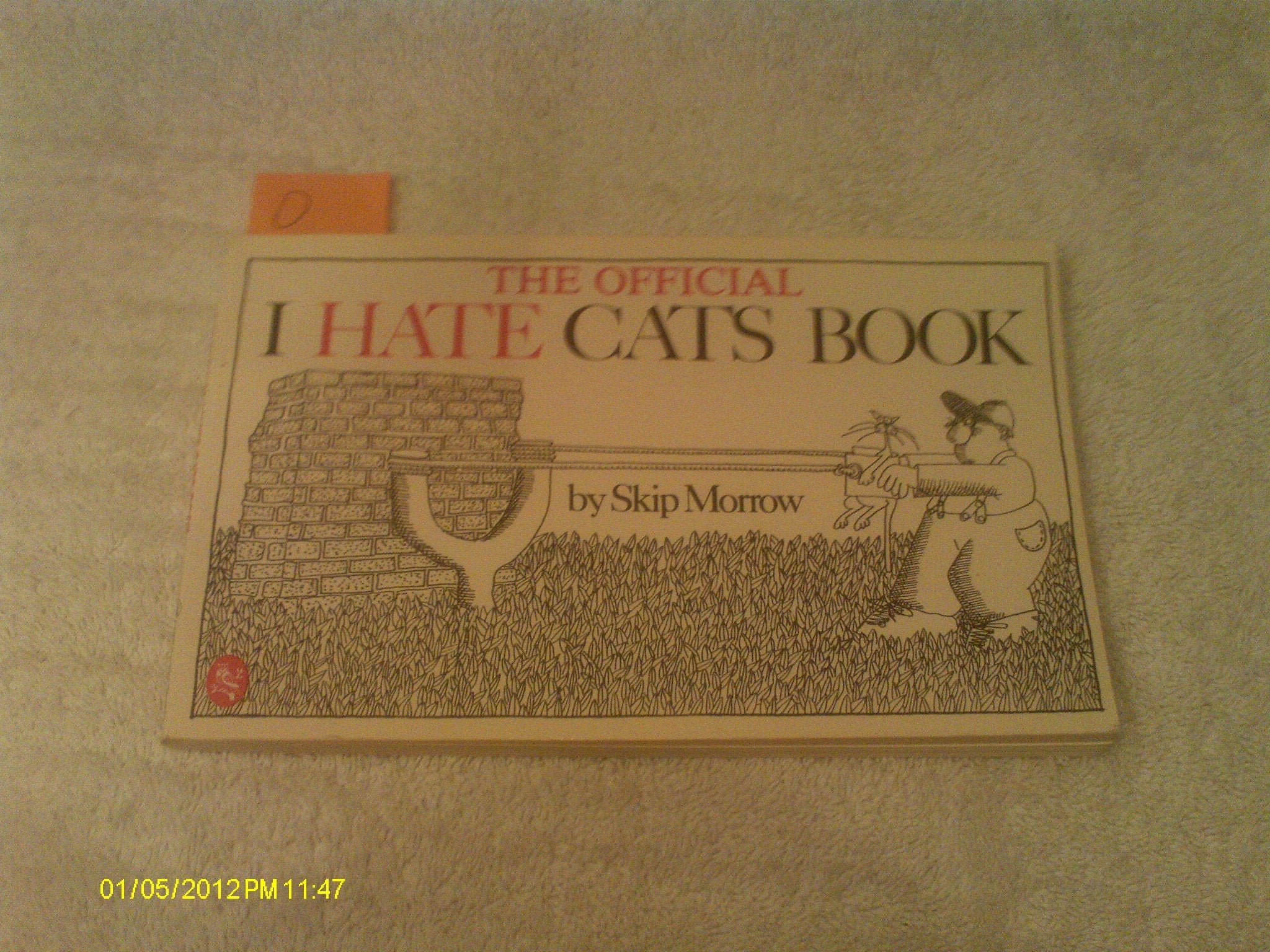 The Official I Hate Cats Book used book depot