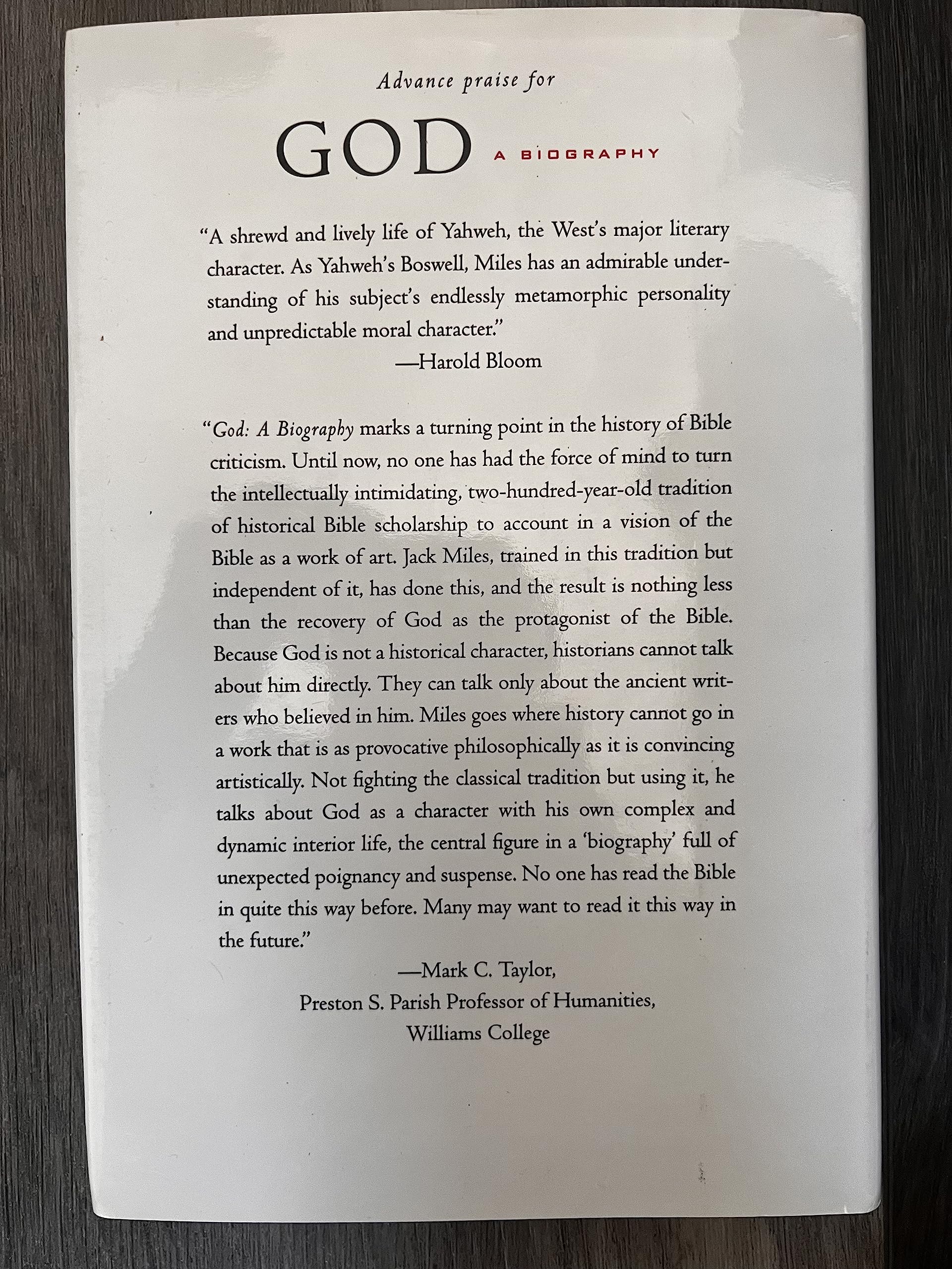 God: A Biography used book depot