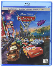 Cars 2 (Five-Disc Combo: Blu-ray 3D / Blu-ray / DVD / Digital Copy) [3D Blu-ray] used book depot
