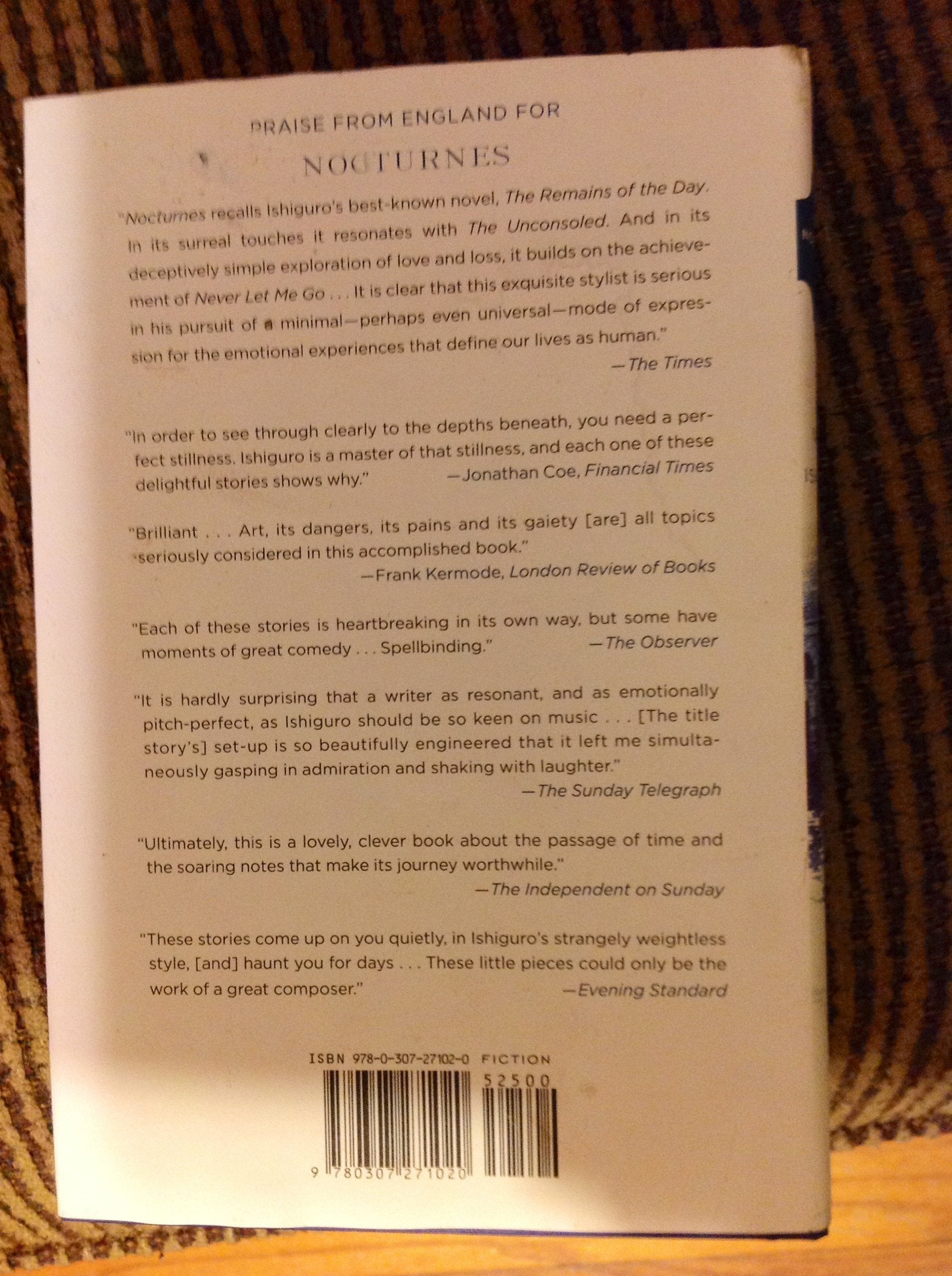 Nocturnes: Five Stories of Music and Nightfall used book depot