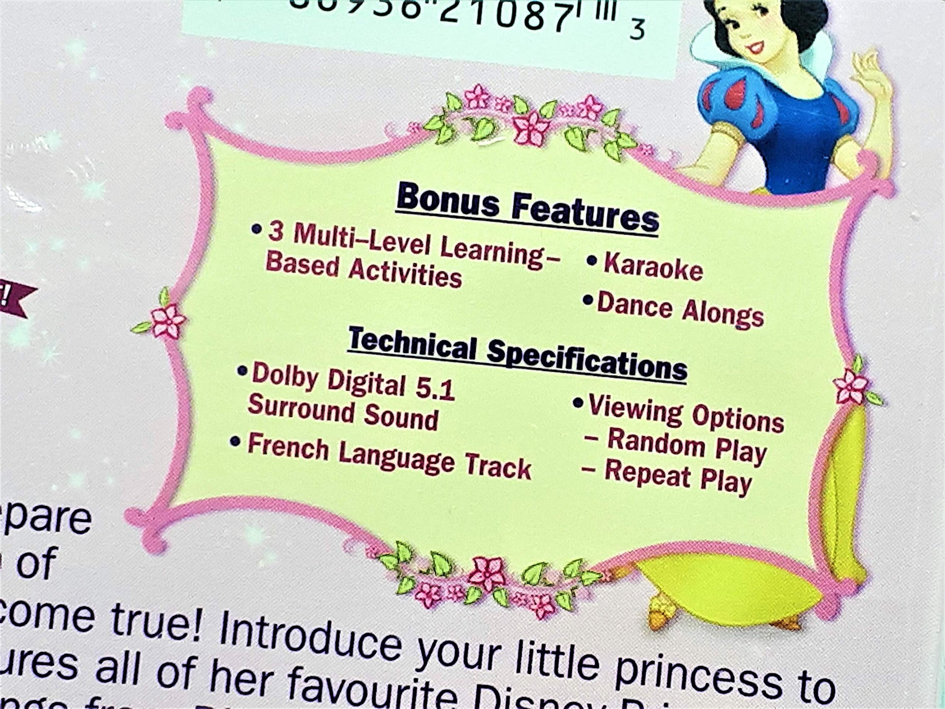 Disney Princess Sing Along Songs, Vol. 1 - Once Upon A Dream used book depot