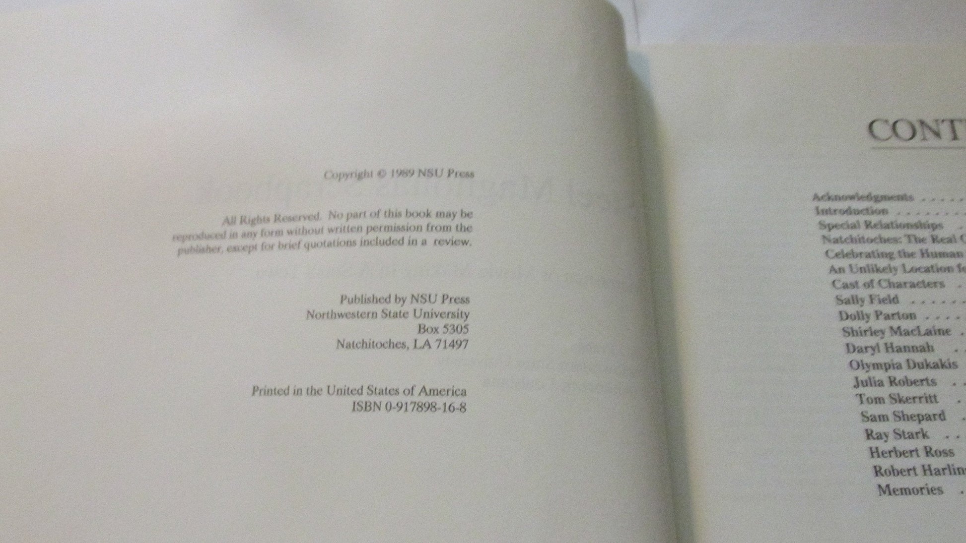 Steel Magnolias Scrapbook: Memories of Movie Making in a Small Town used book depot
