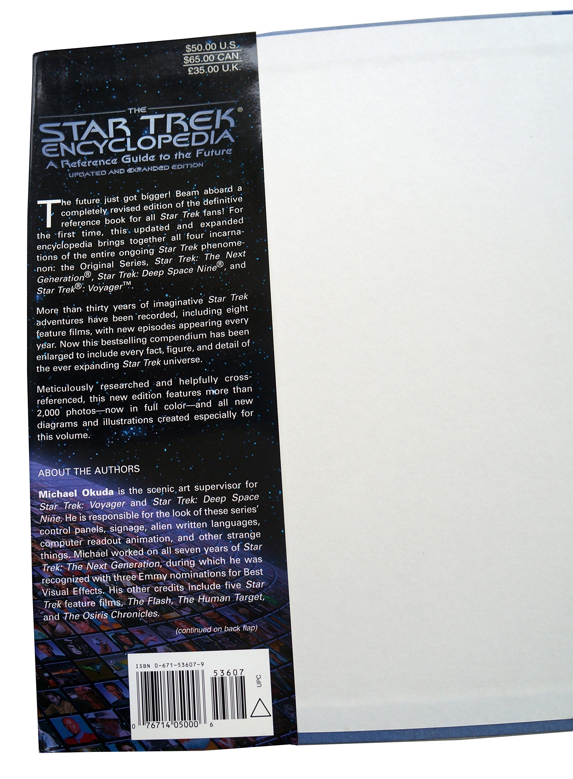 The Star Trek Encyclopedia: A Reference Guide to the Future (updated and expanded edition) used book depot
