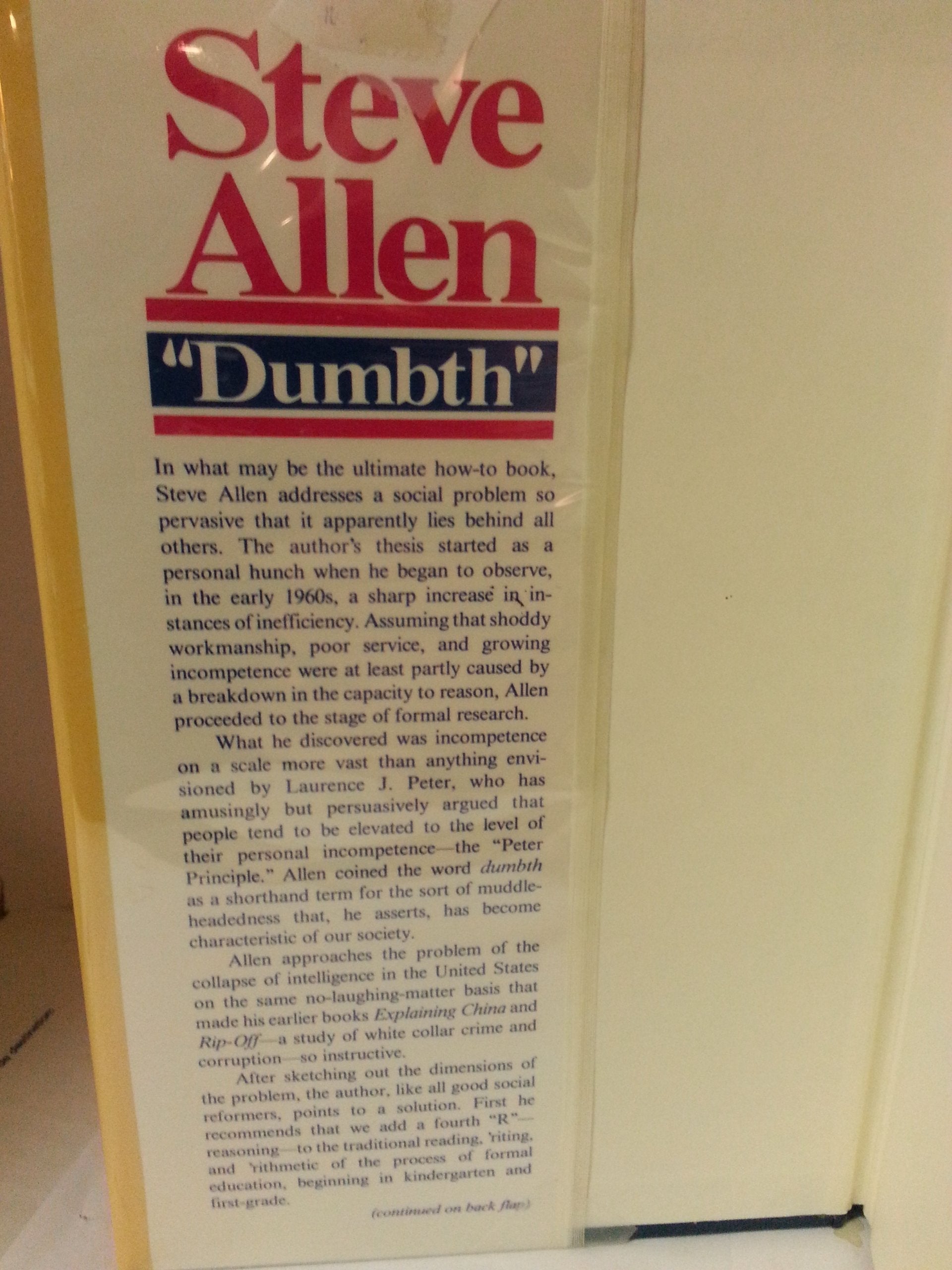 Dumbth and 81 Ways to Make Americans Smarter used book depot