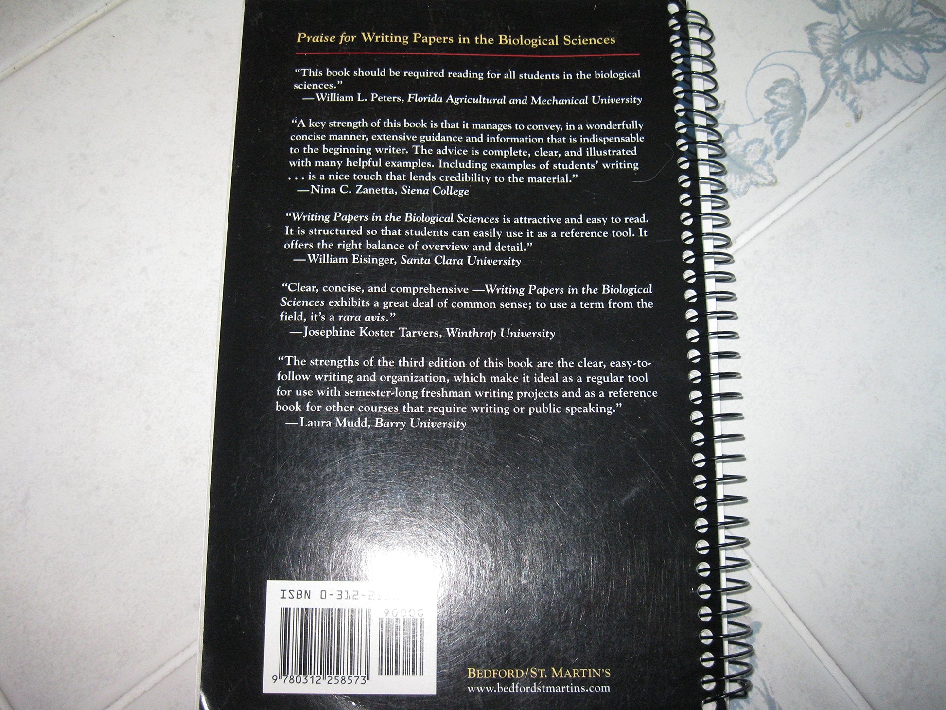 Writing Papers in the Biological Sciences used book depot