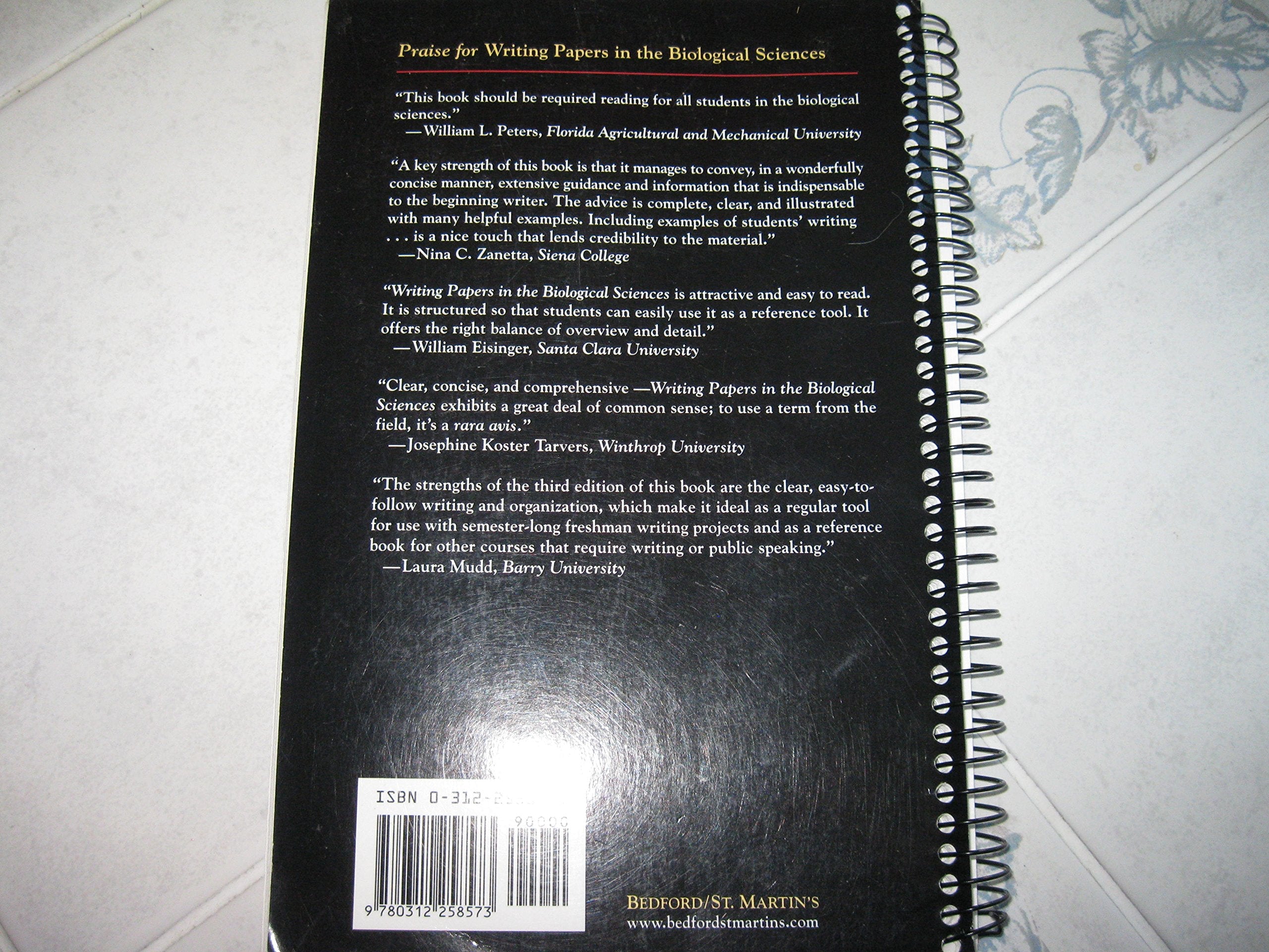 Writing Papers in the Biological Sciences used book depot