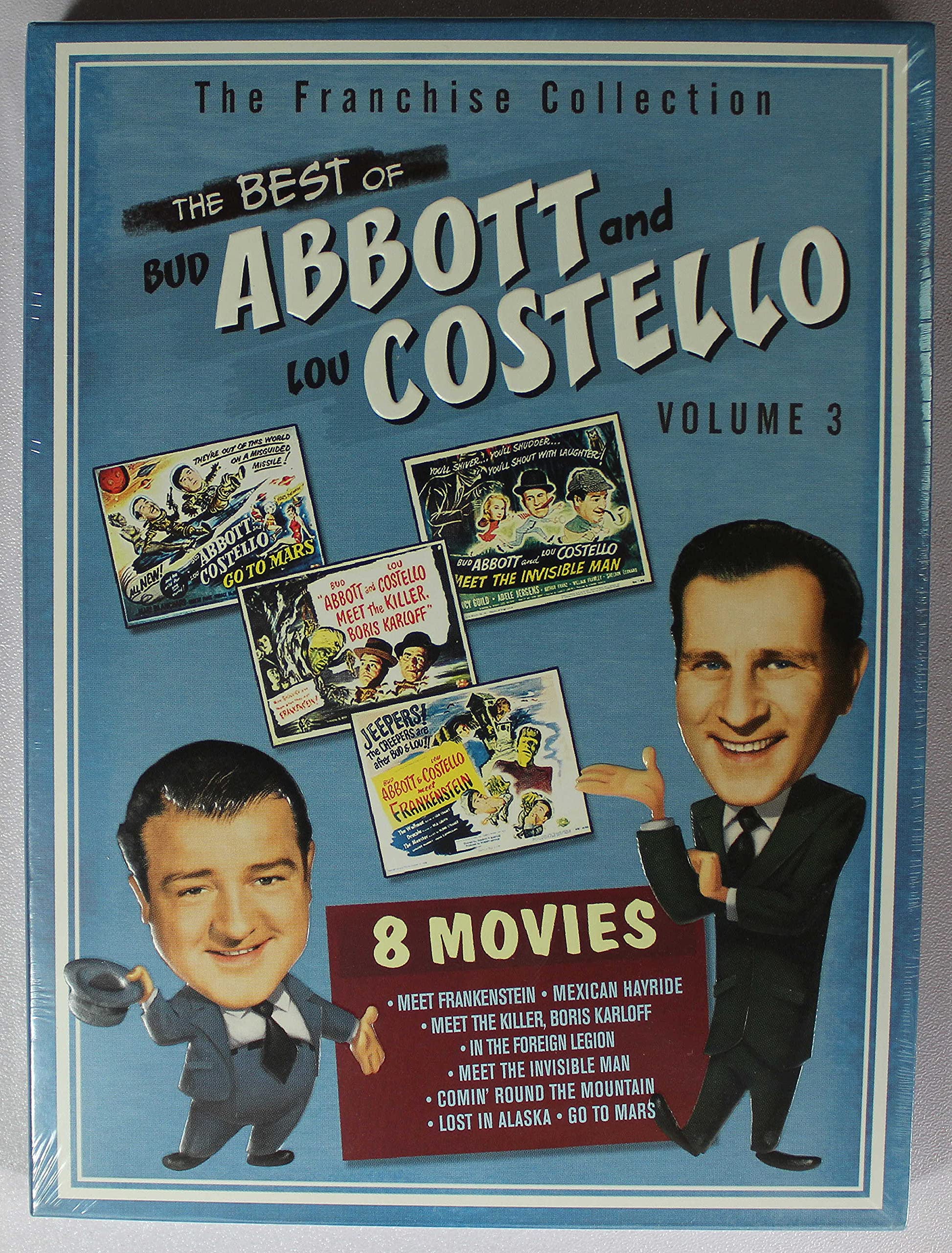 The Best of Abbott & Costello, Vol. 3 (Abbott & Costello Go to Mars / Abbott & Costello in the Foreign Legion / Abbott & Costello Meet Frankenstein / Abbott & Costello Meet the Invisible Man used book depot