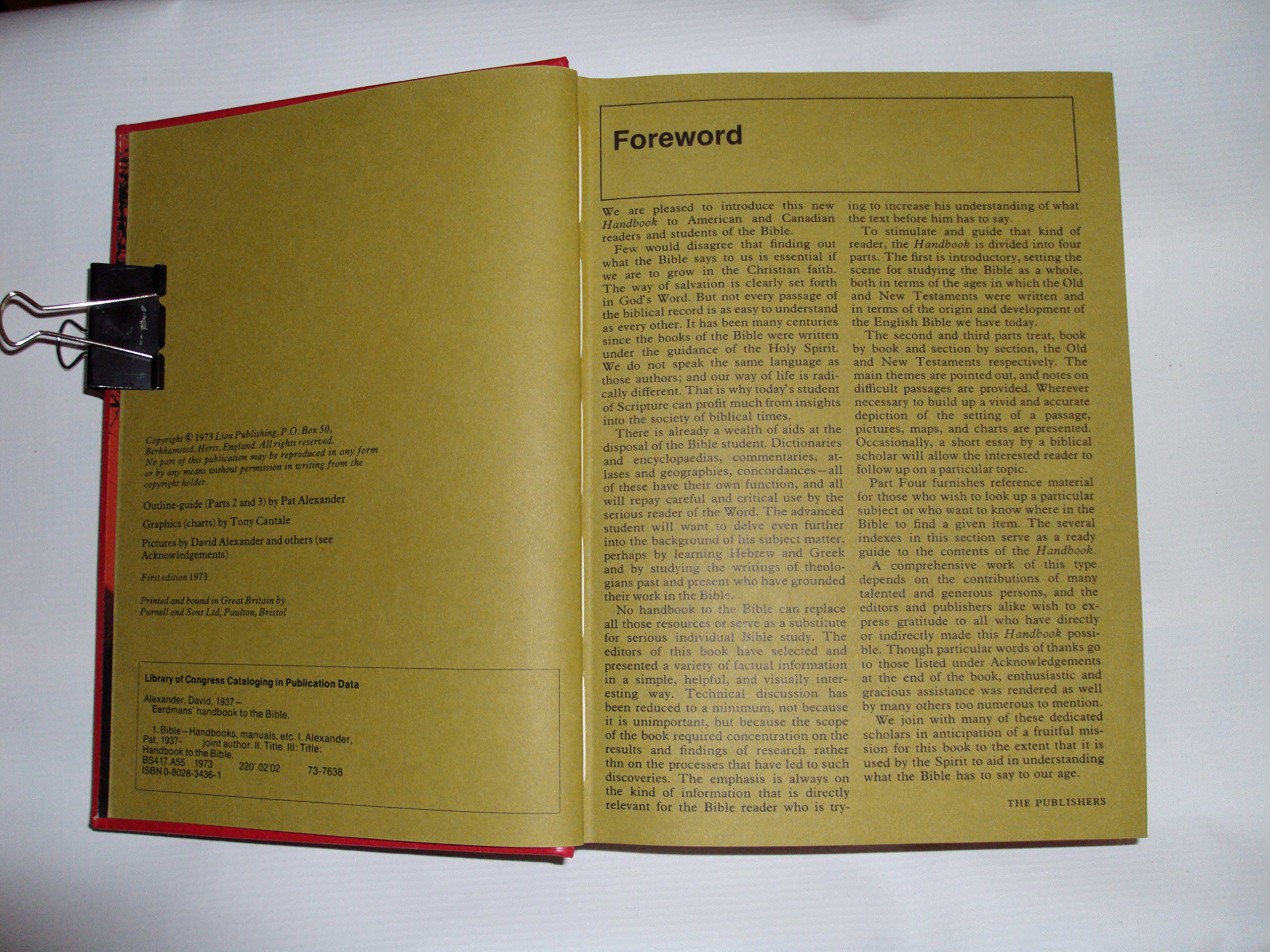 Eerdmans' Handbook To The Bible