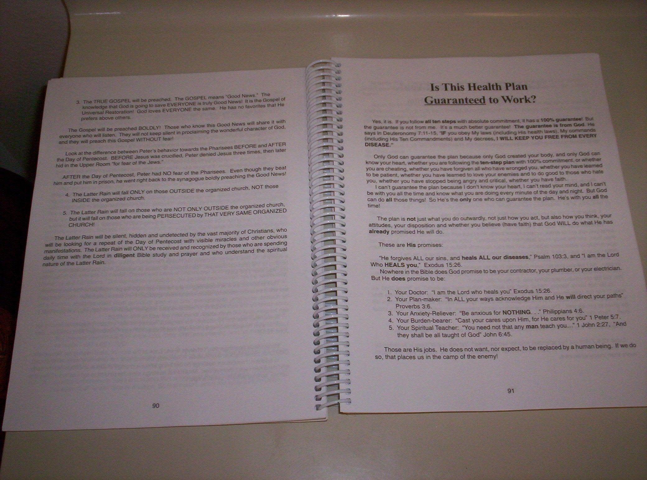 Getting Started on Getting Well: A Workbook to Accompany the Videos by Lorraine Day, M.D. (2003) Spiral-bound used book depot