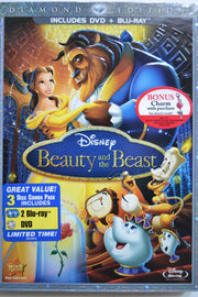Beauty and the Beast (Three-Disc Diamond Edition Blu-ray/DVD Combo in DVD Packaging) used book depot