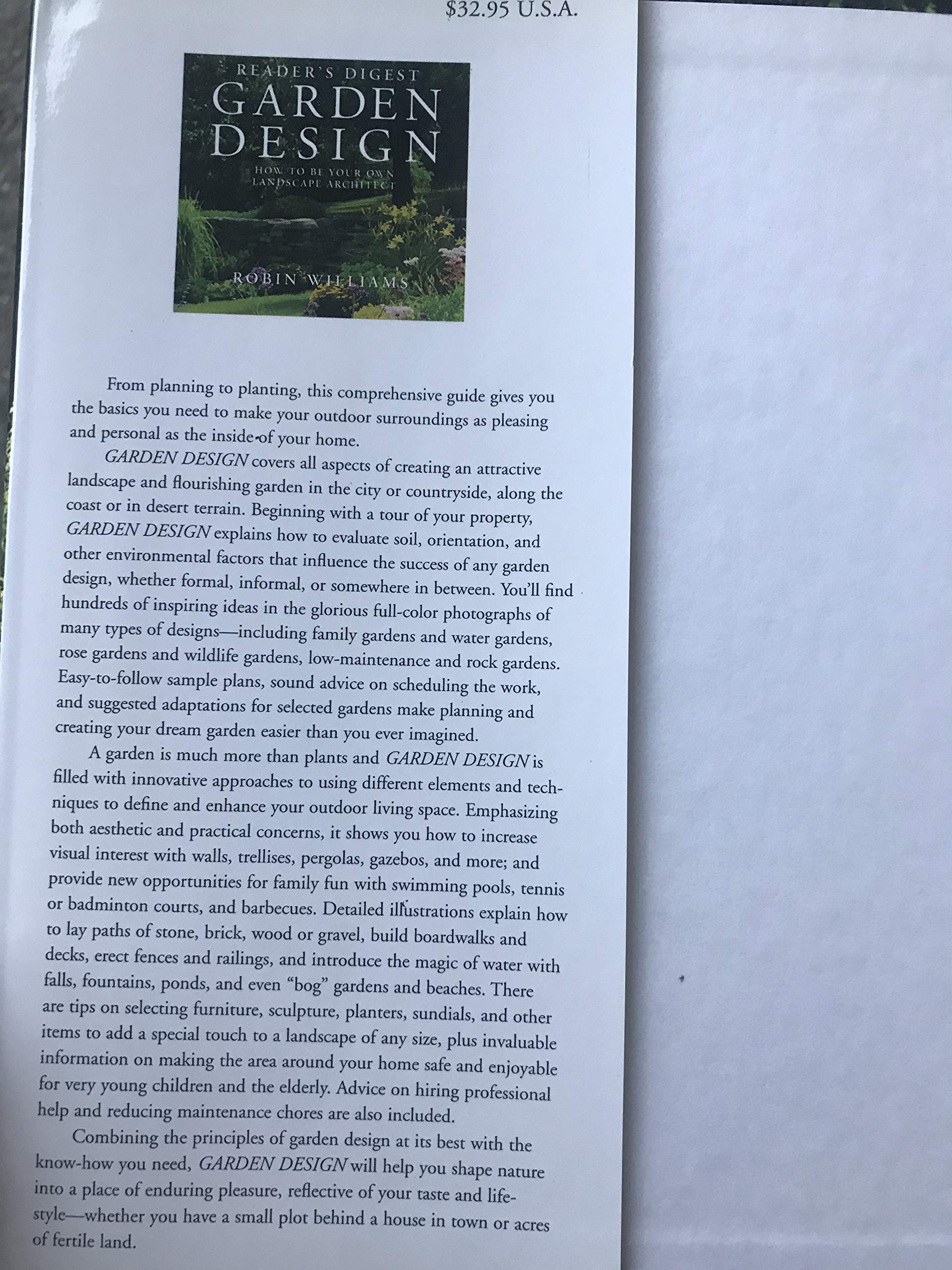 Reader's Digest Garden Design: How to Be Your Own Landscape Architect used book depot