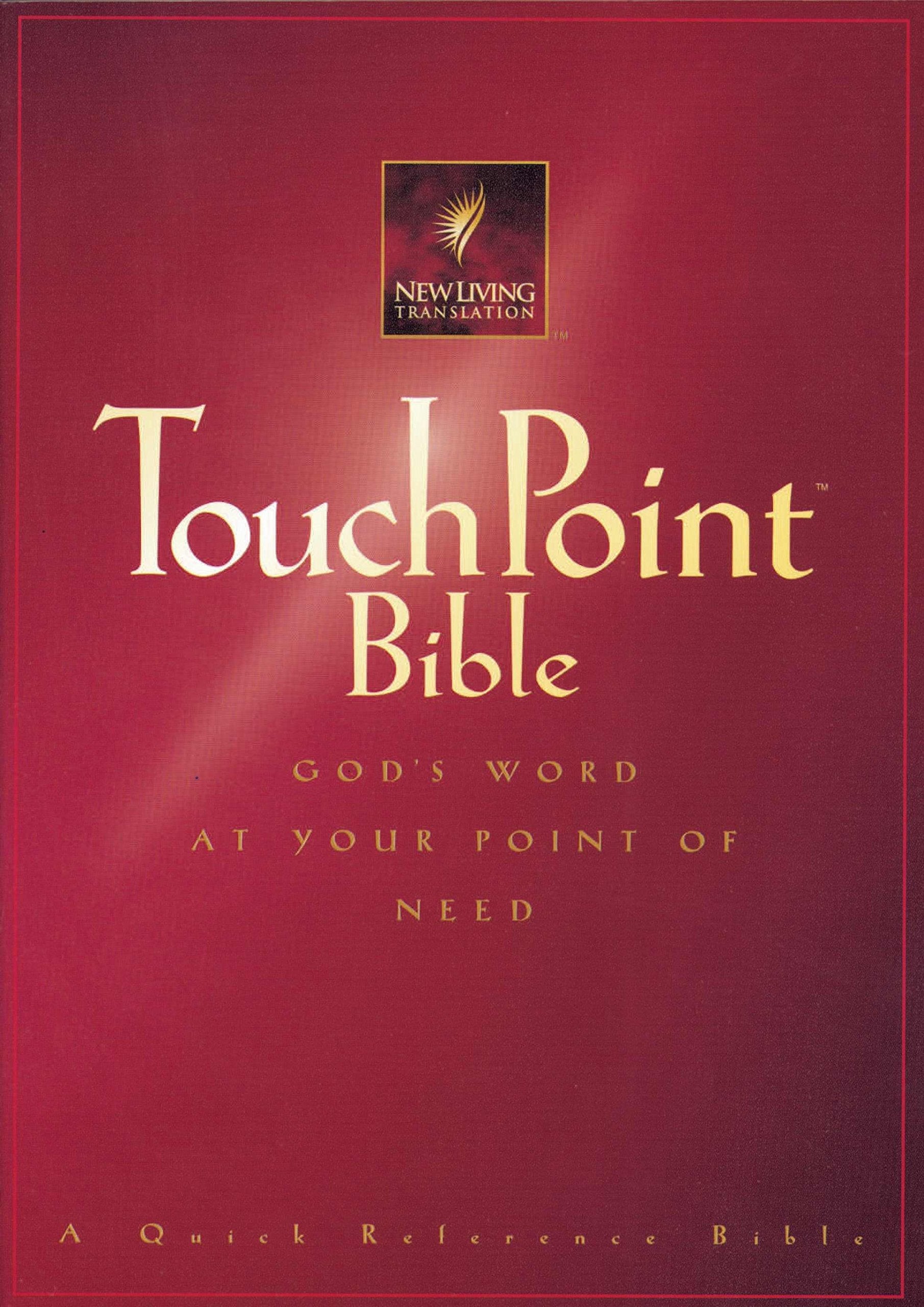 TouchPoint Bible NLT (Softcover, Red) (New Living Translation) used book depot