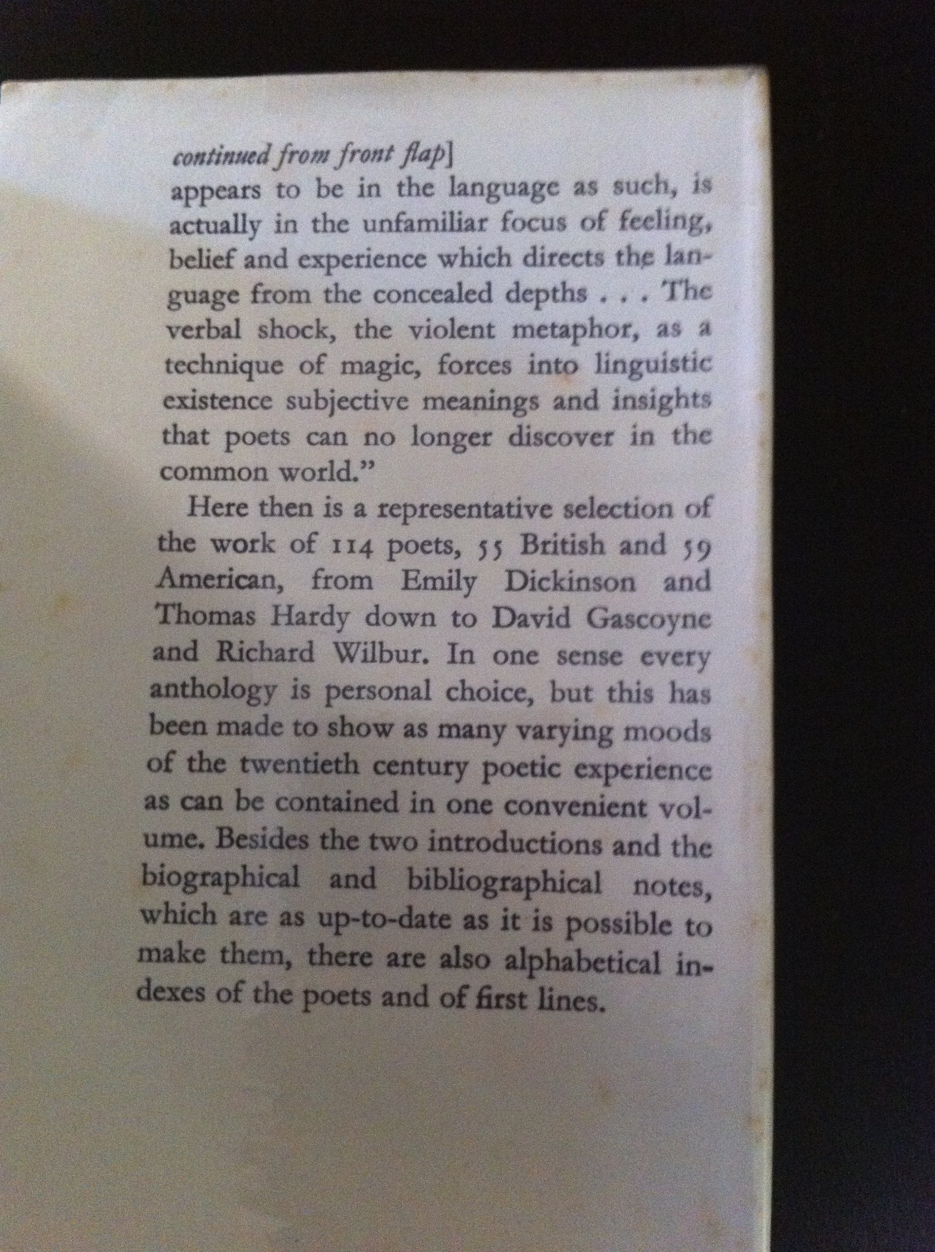 Modern Verse In English 1900-50