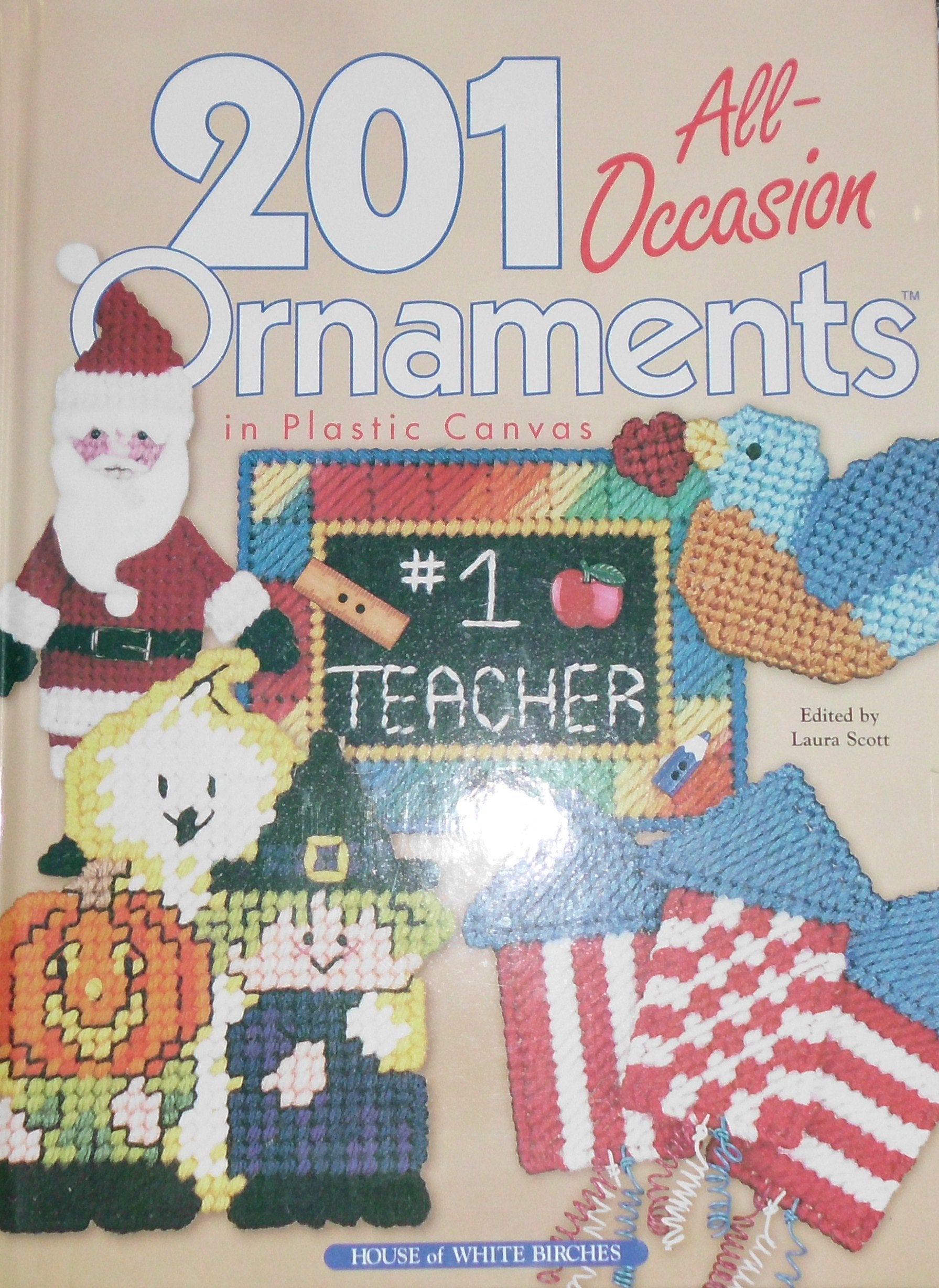 201 All-Occasion Ornaments in Plastic Canvas used book depot