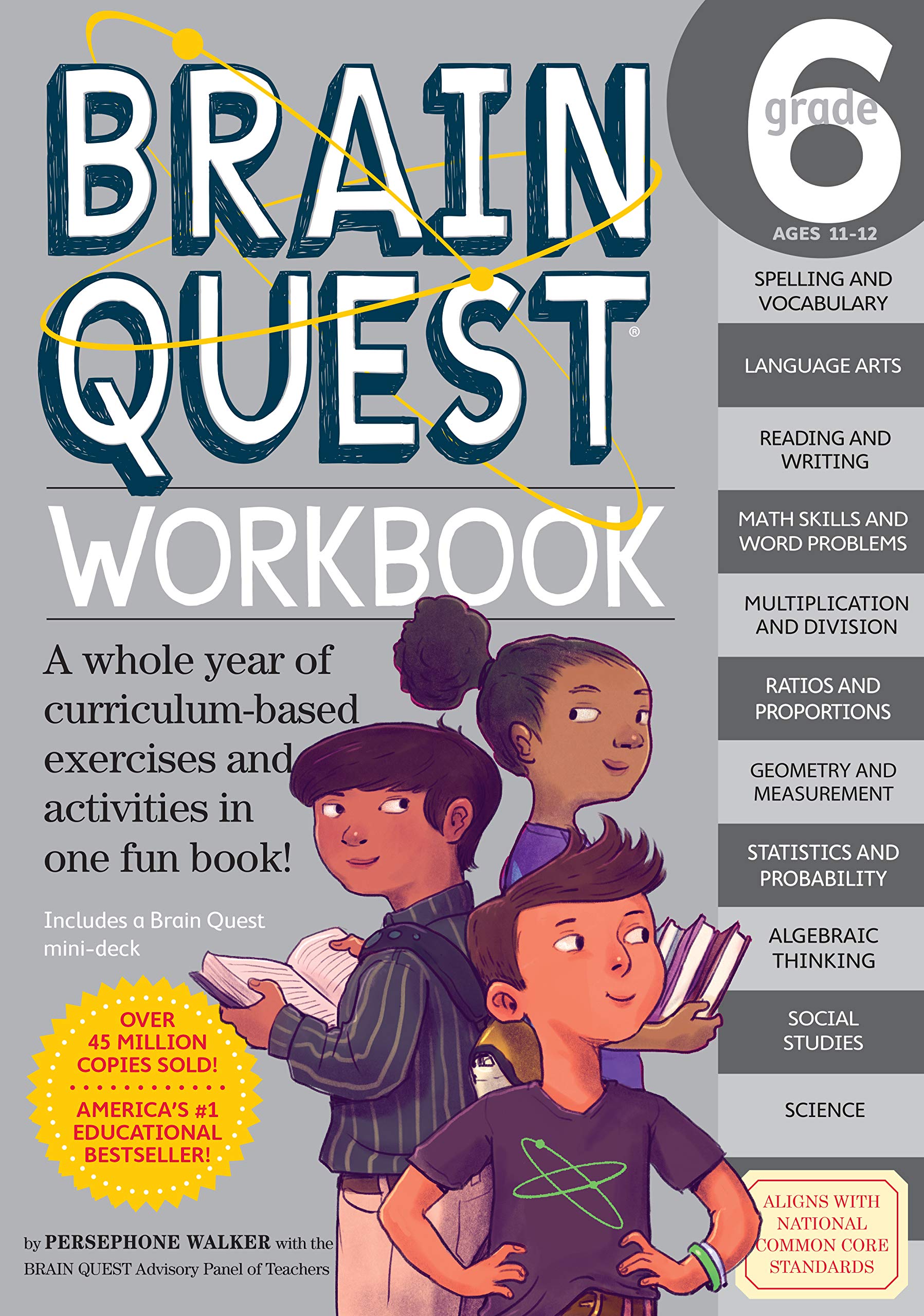 Brain Quest Workbook: Grade 6 used book depot