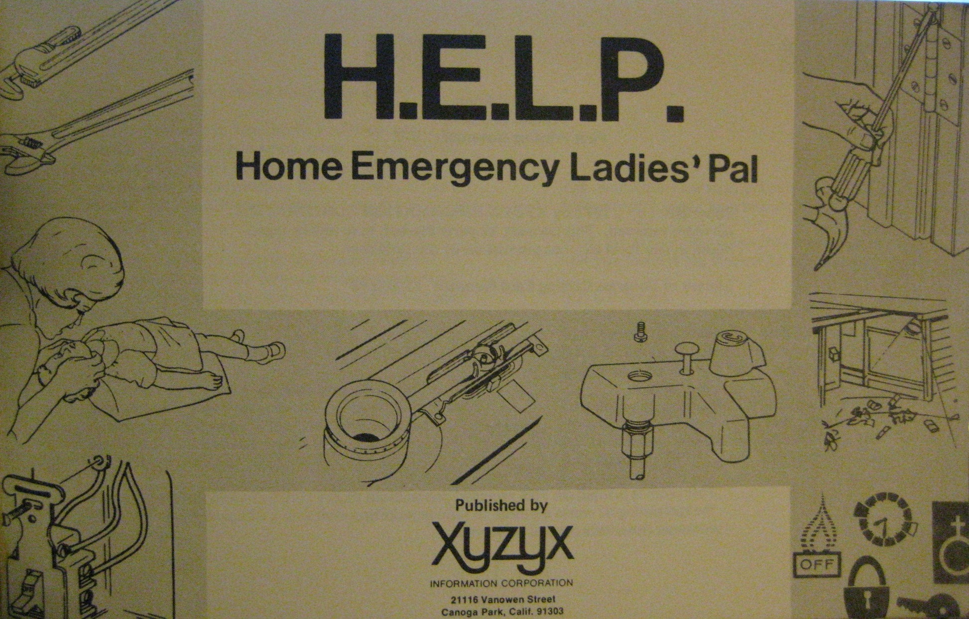 H.E.L.P Home Emergency Ladies' Pal 1972 1st Ed used book depot