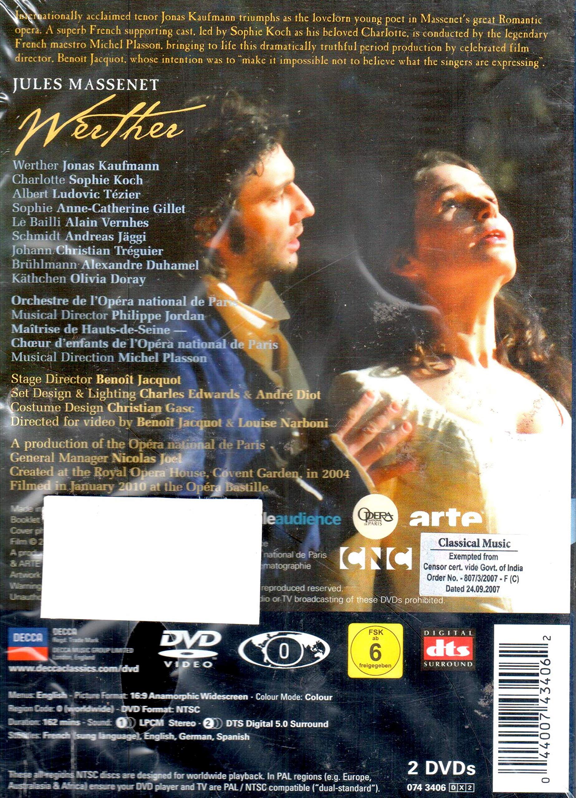 Massenet: Werther[2 DVD] used book depot