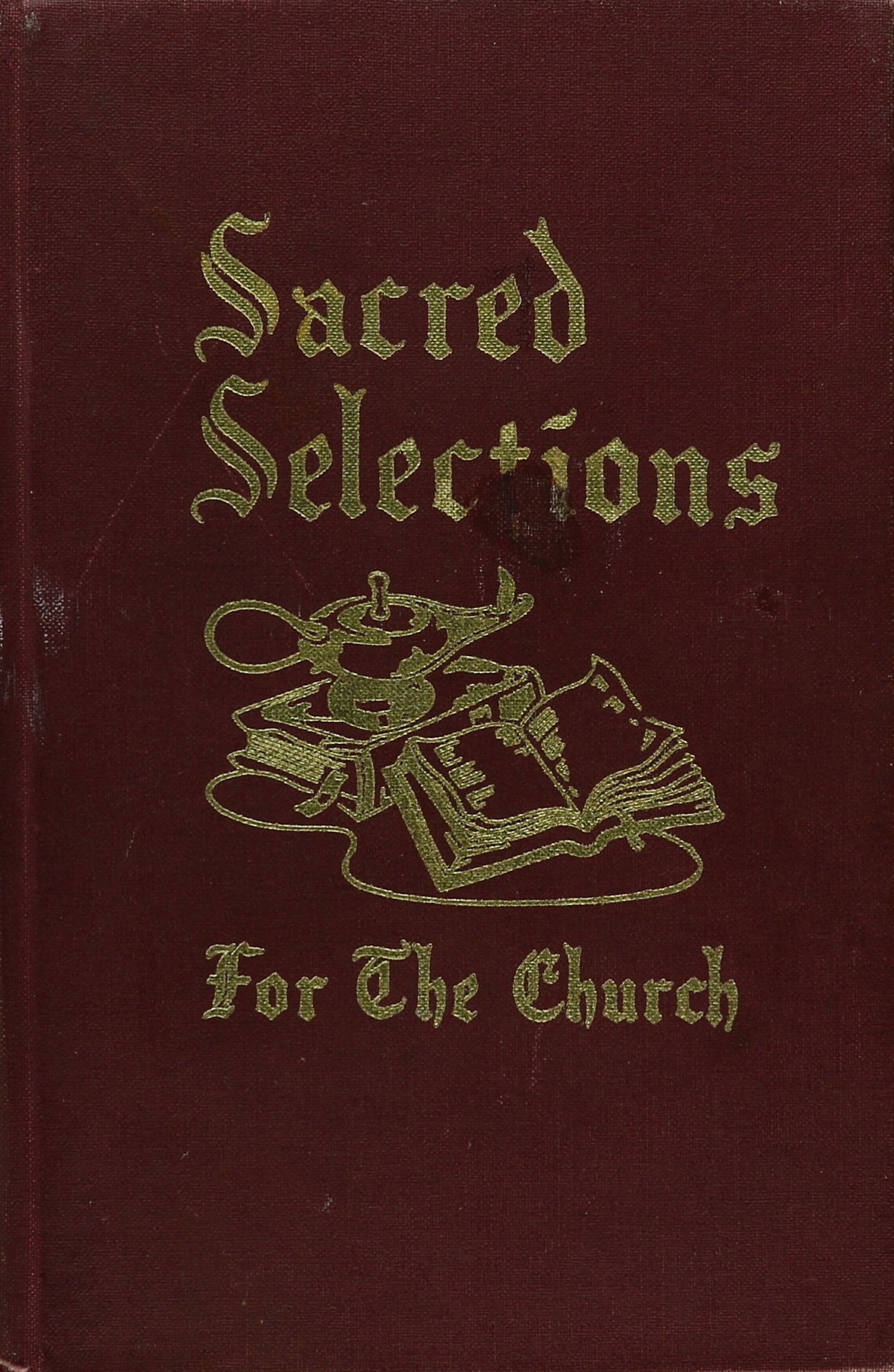 Sacred Selections For The Church used book depot