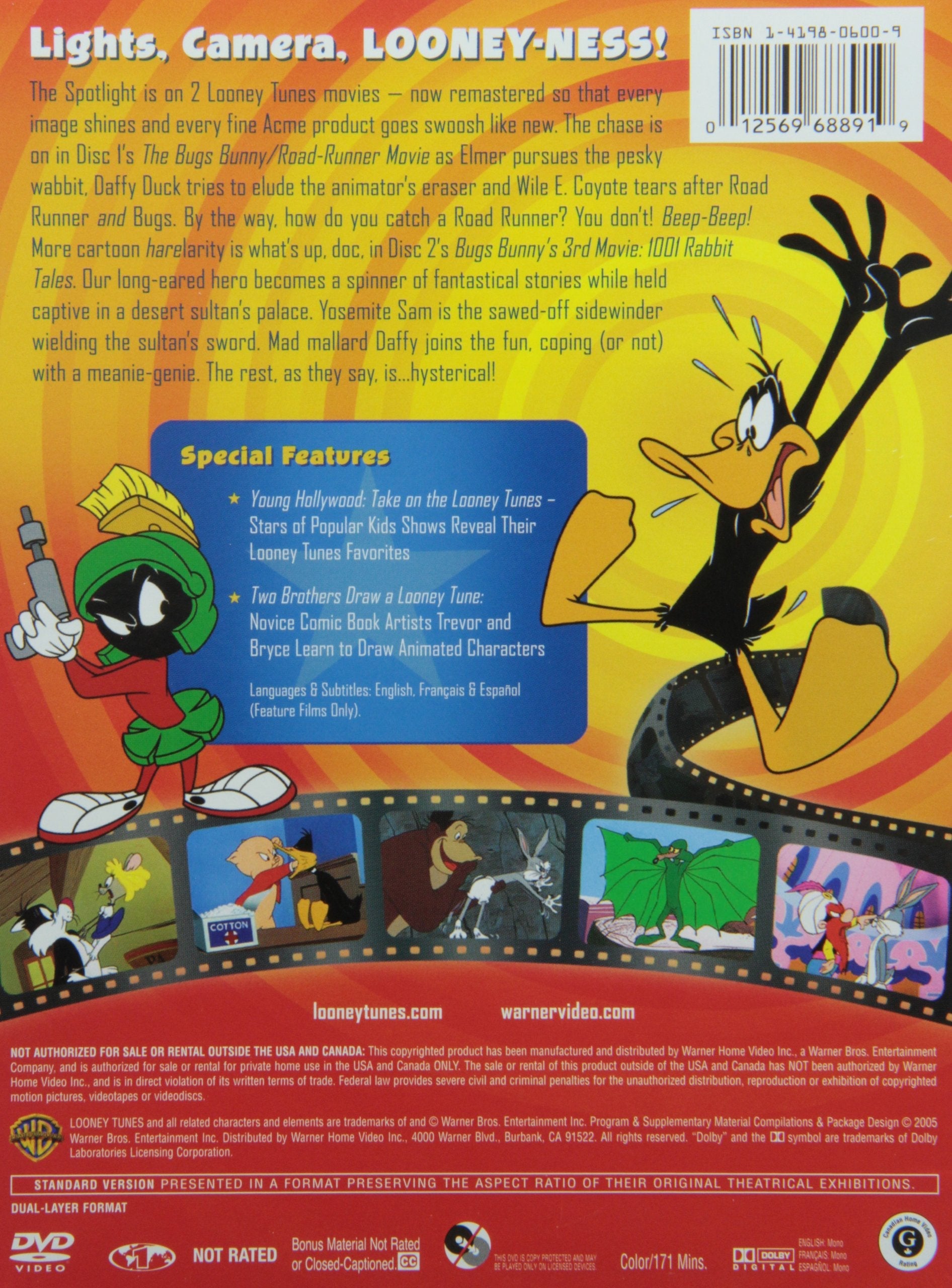 Looney Tunes Movie Collection (Bugs Bunny-Road Runner Movie / 1001 Rabbit Tales) used book depot
