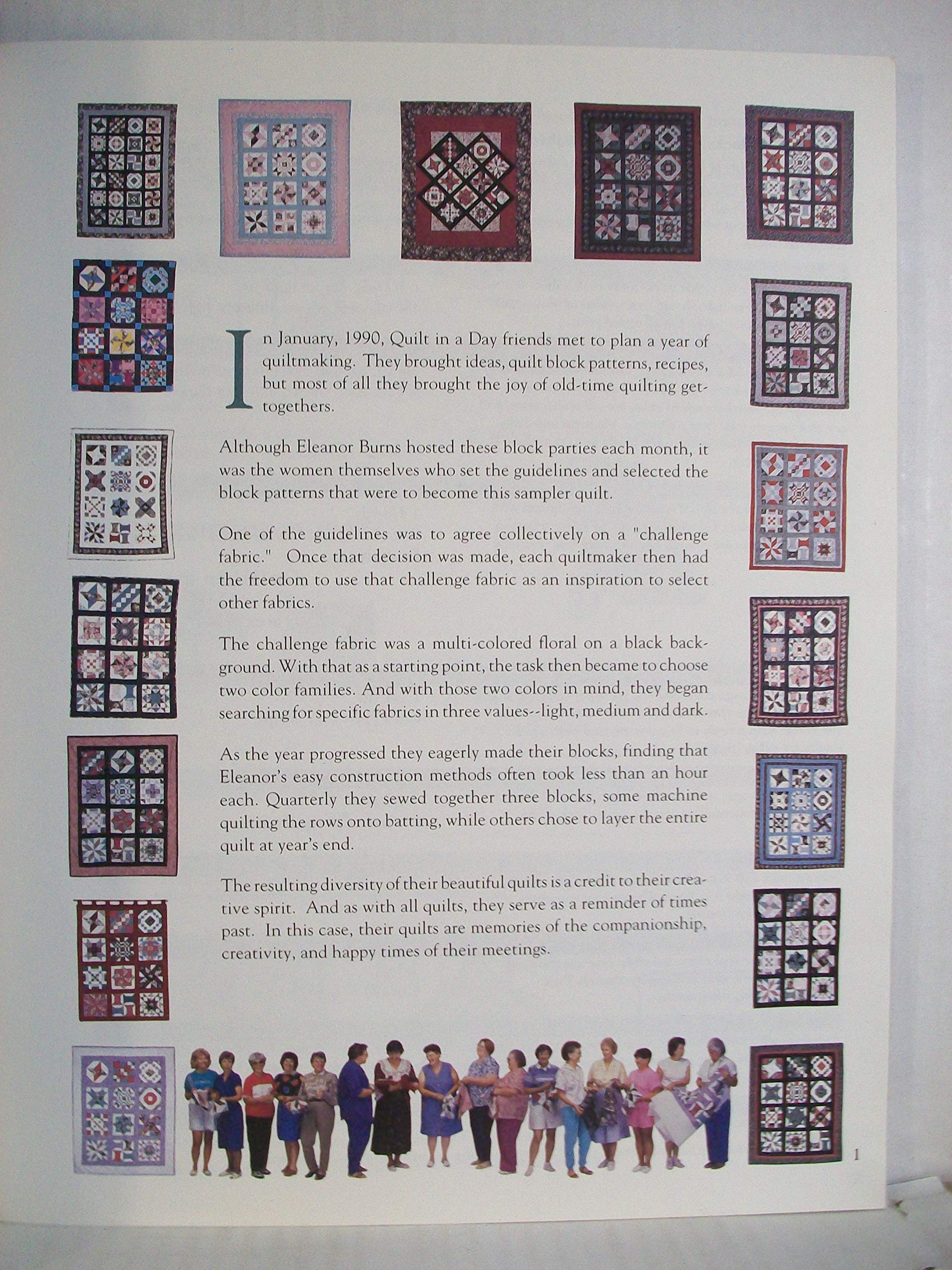 1992 Quilters Almanac, Quilt Block Party, Series #3 (Quilt in a Day) used book depot