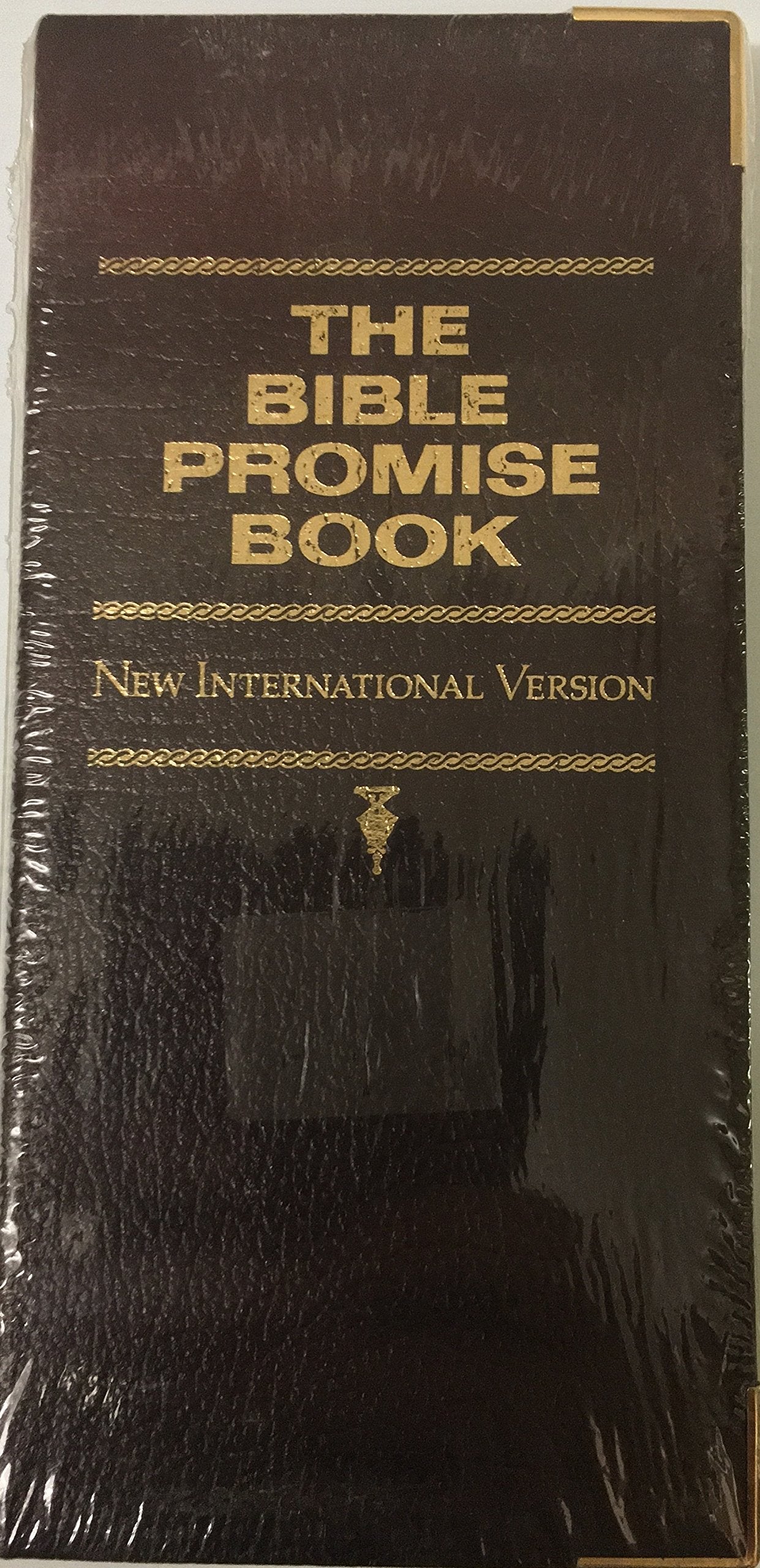 The Bible Promise New International Version Vest Pocket Bonded Leather Burgundy used book depot