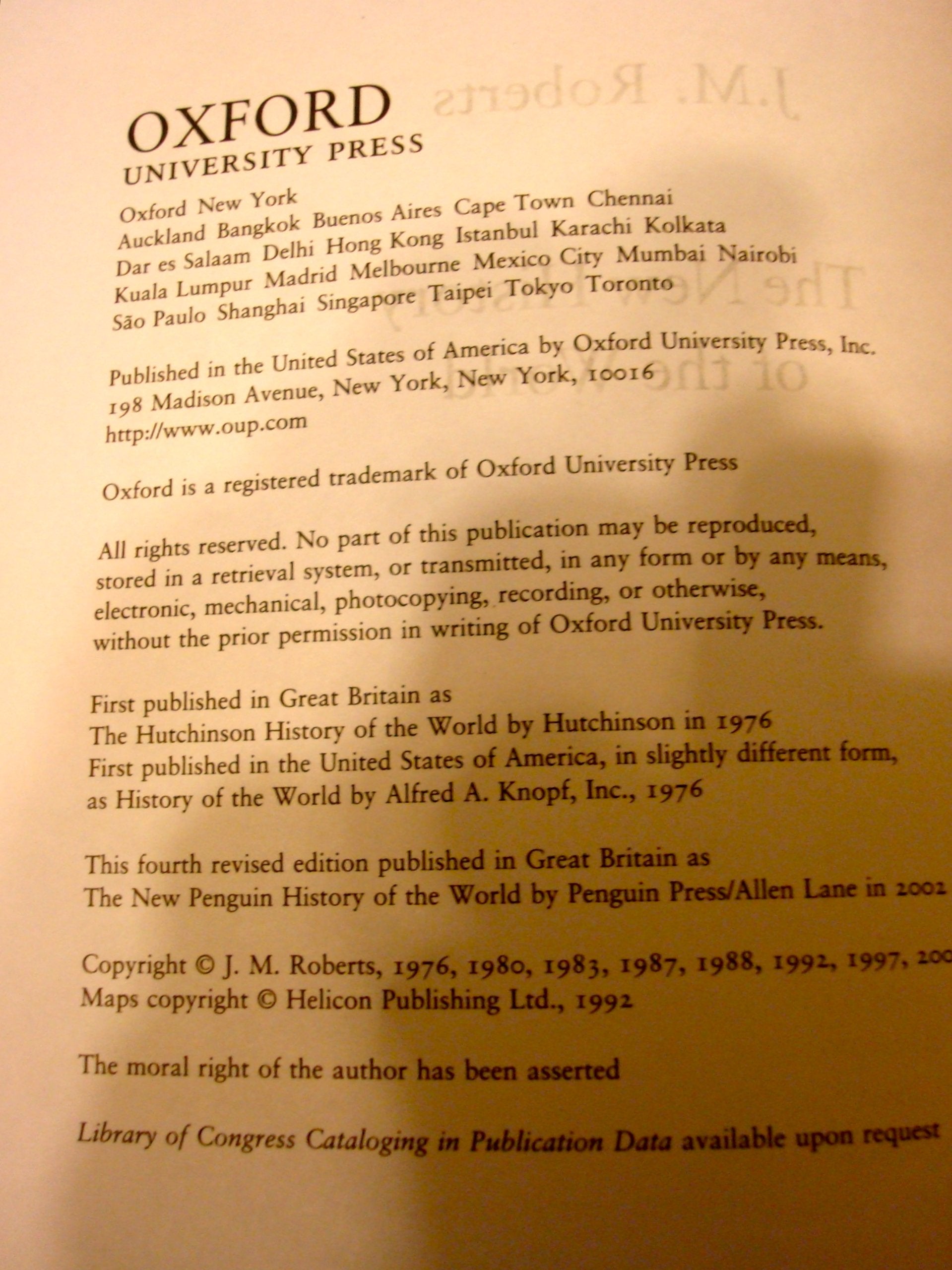 The New History of the World used book depot