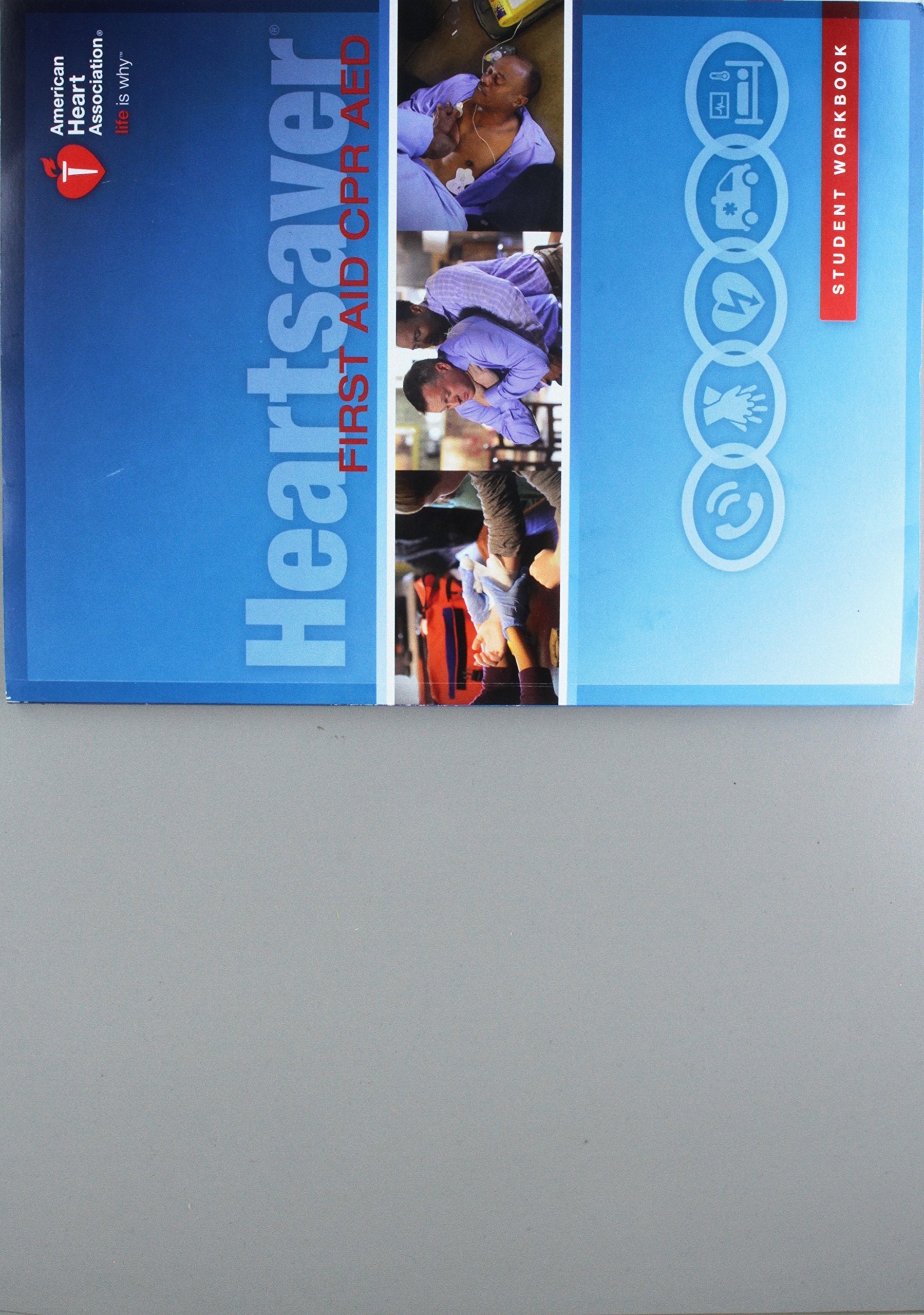 Heartsaver First Aid CPR AED used book depot