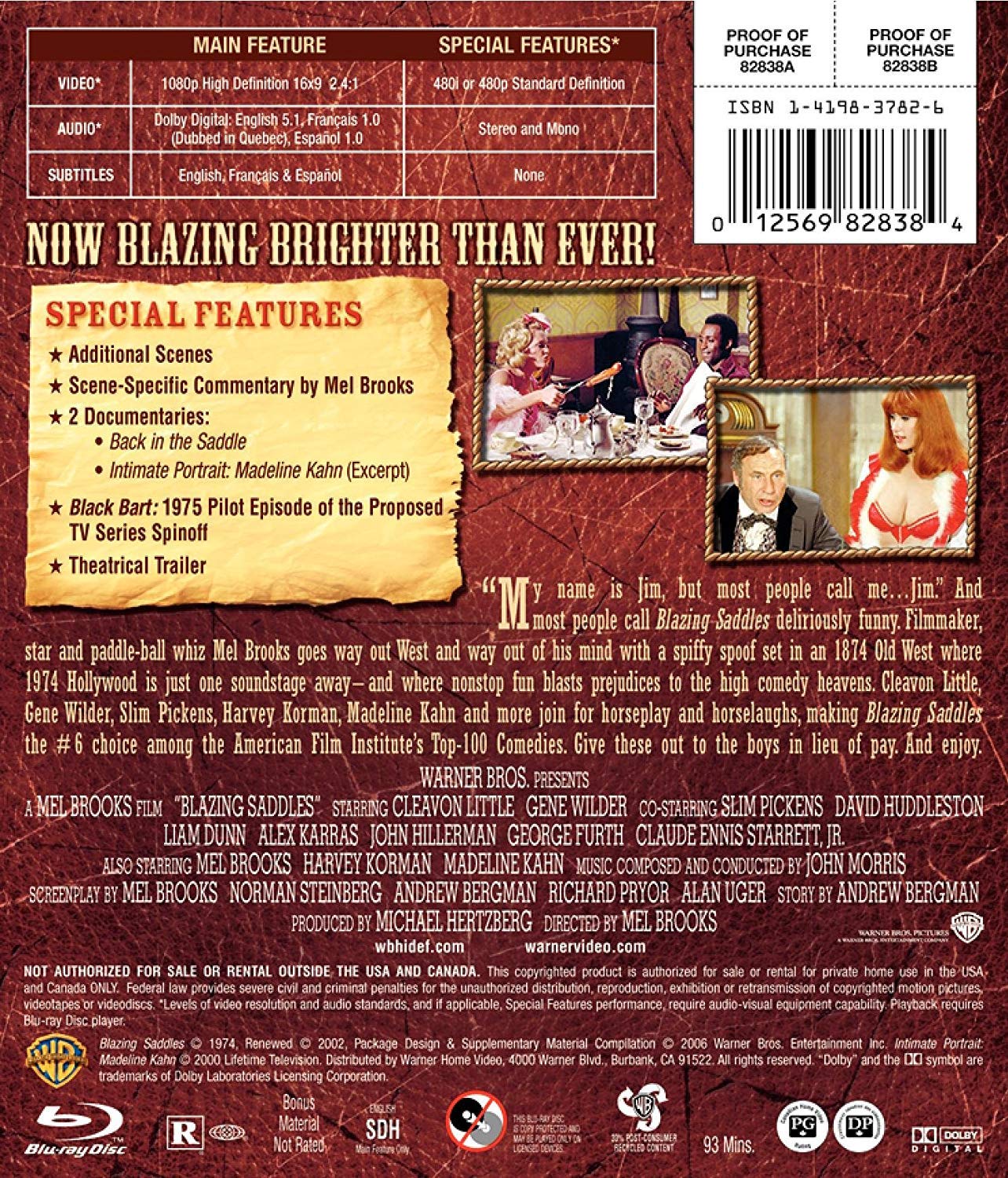 Blazing Saddles [Blu-ray] used book depot