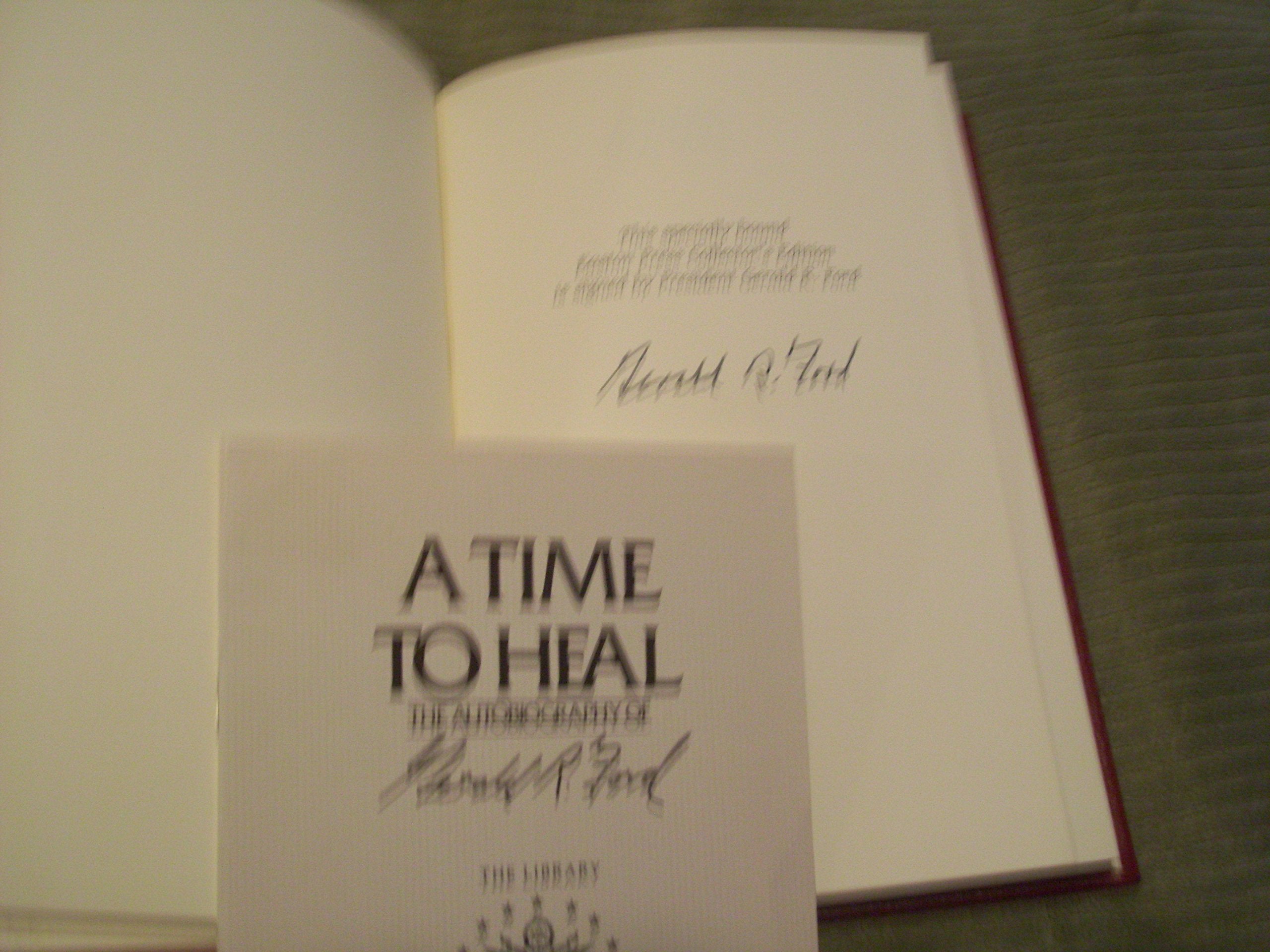 A Time to Heal: The Autobiography of Gerald R. Ford. Signed Edition in Full Leather. The Library of the Presidents used book depot