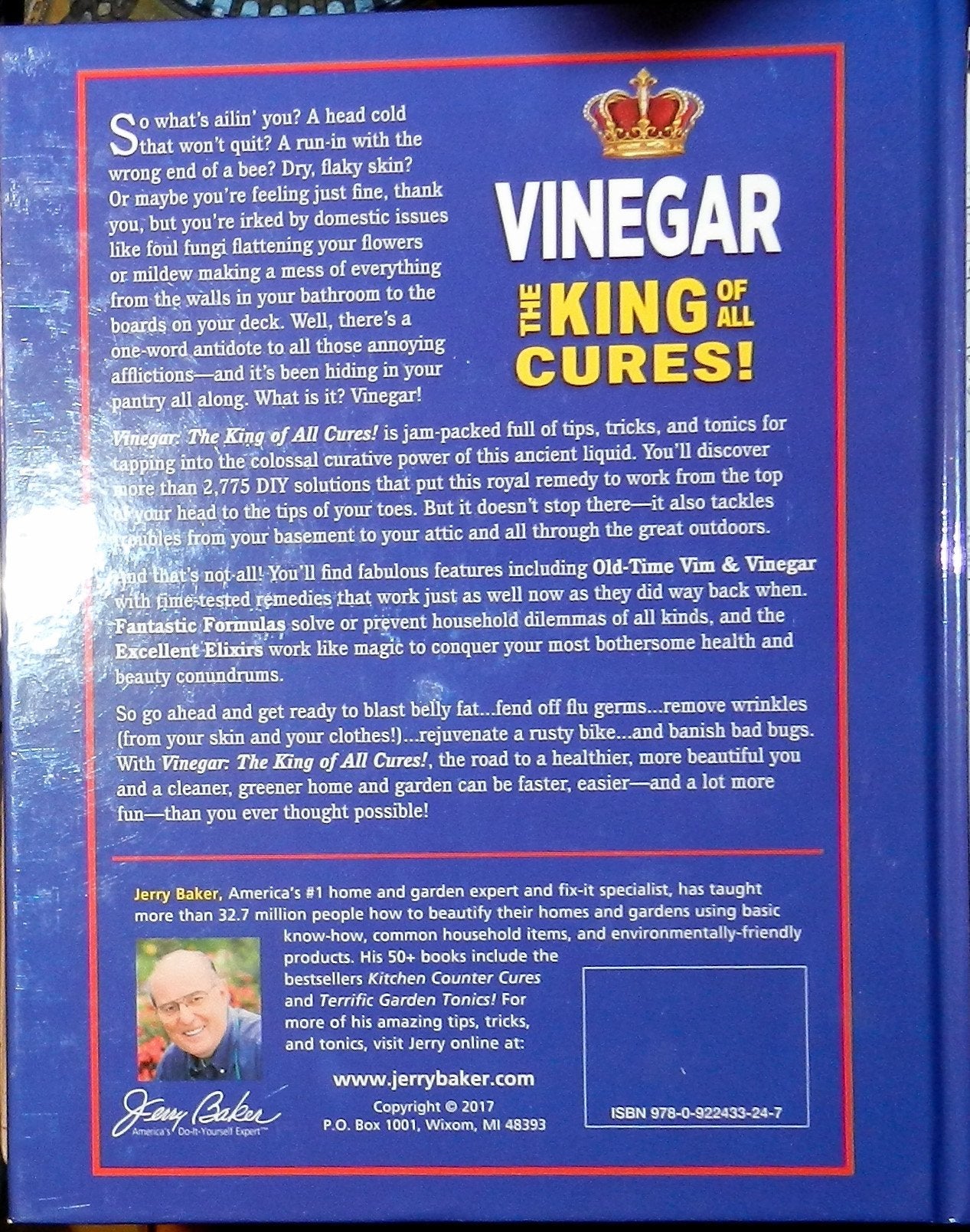 Vinegar The King of All Cures! Jerry Baker Book used book depot