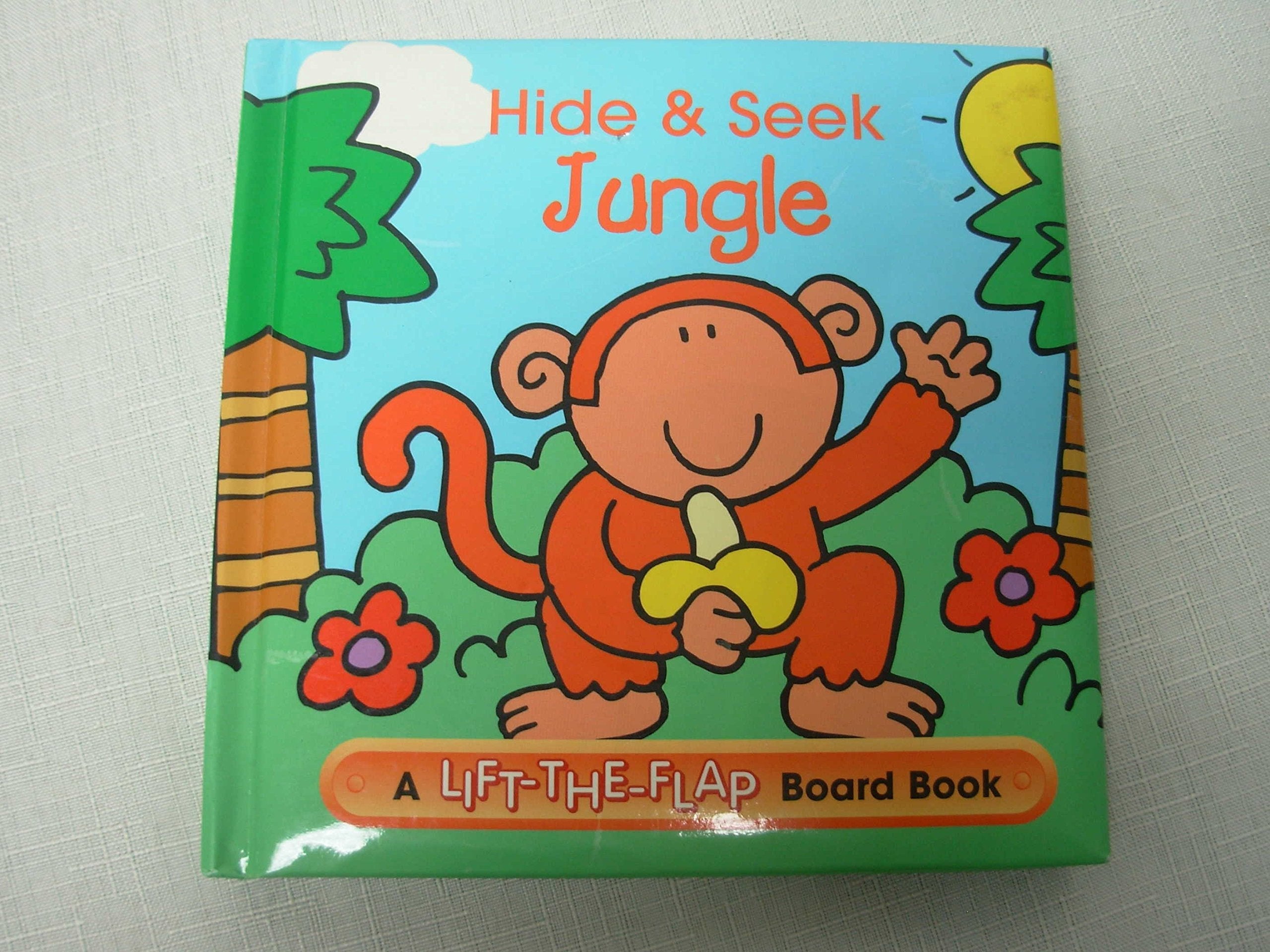 Hide & Seek Jungle: A Lift-The-Flap Board Book used book depot