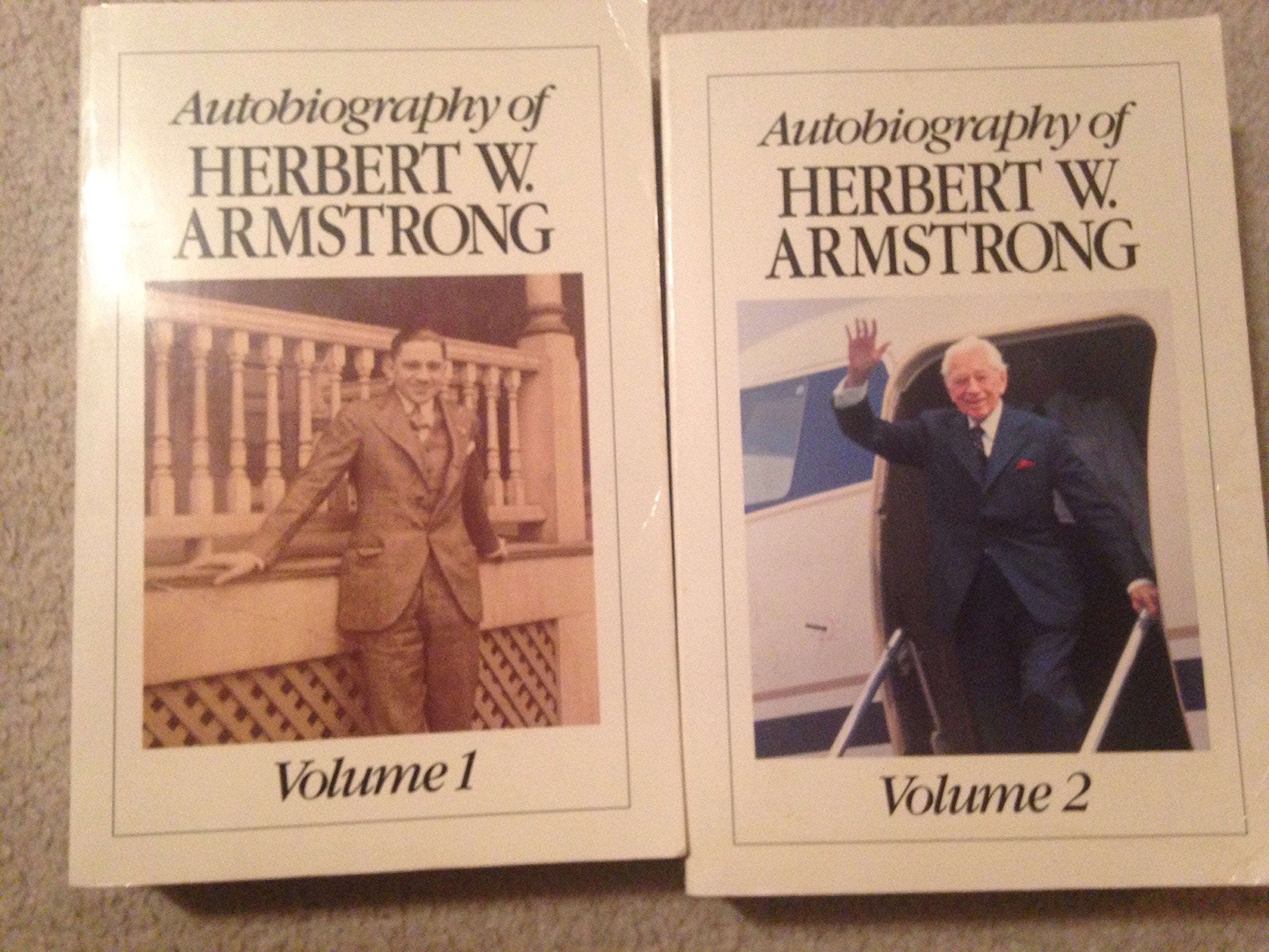 Autobiography of Herbert W Armstrong 2 Volume Set used book depot