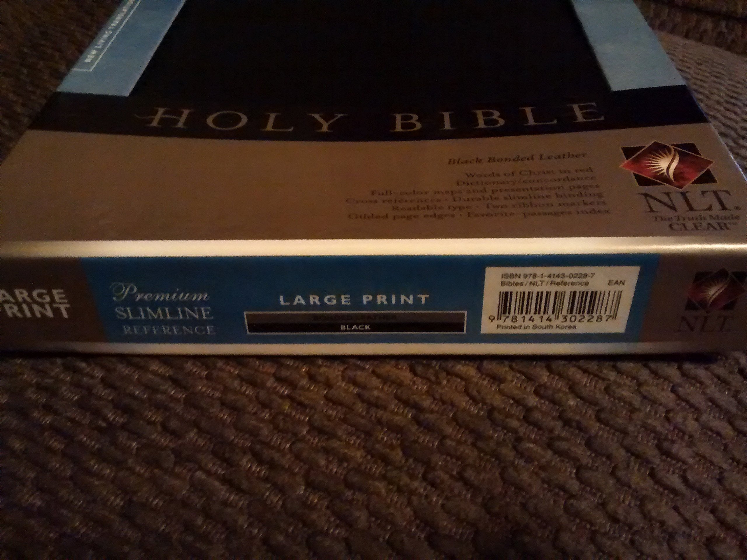 Premium Slimline Reference Bible NLT, Large Print used book depot