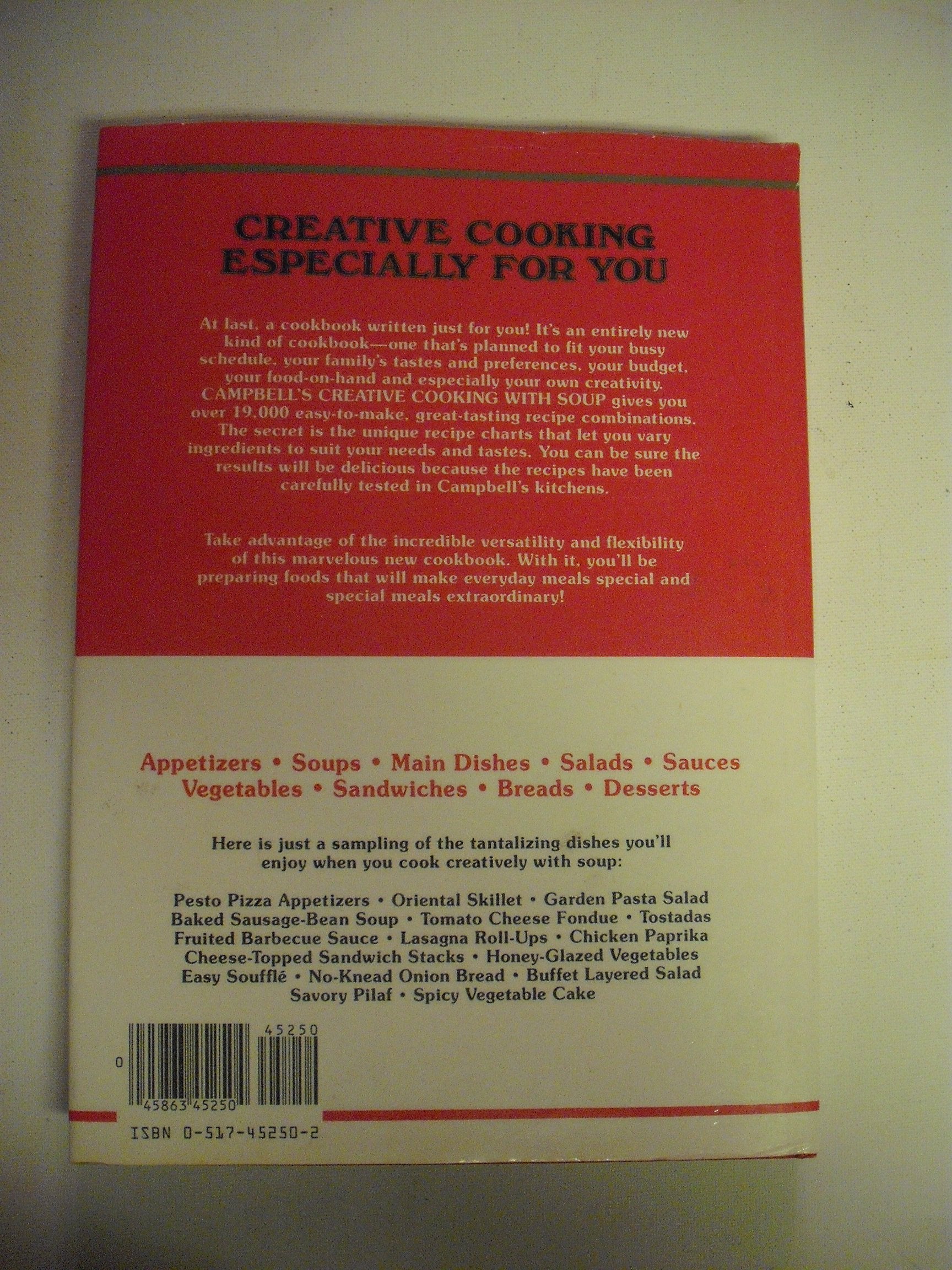 Campbell'S Creative Cooking with Soup used book depot