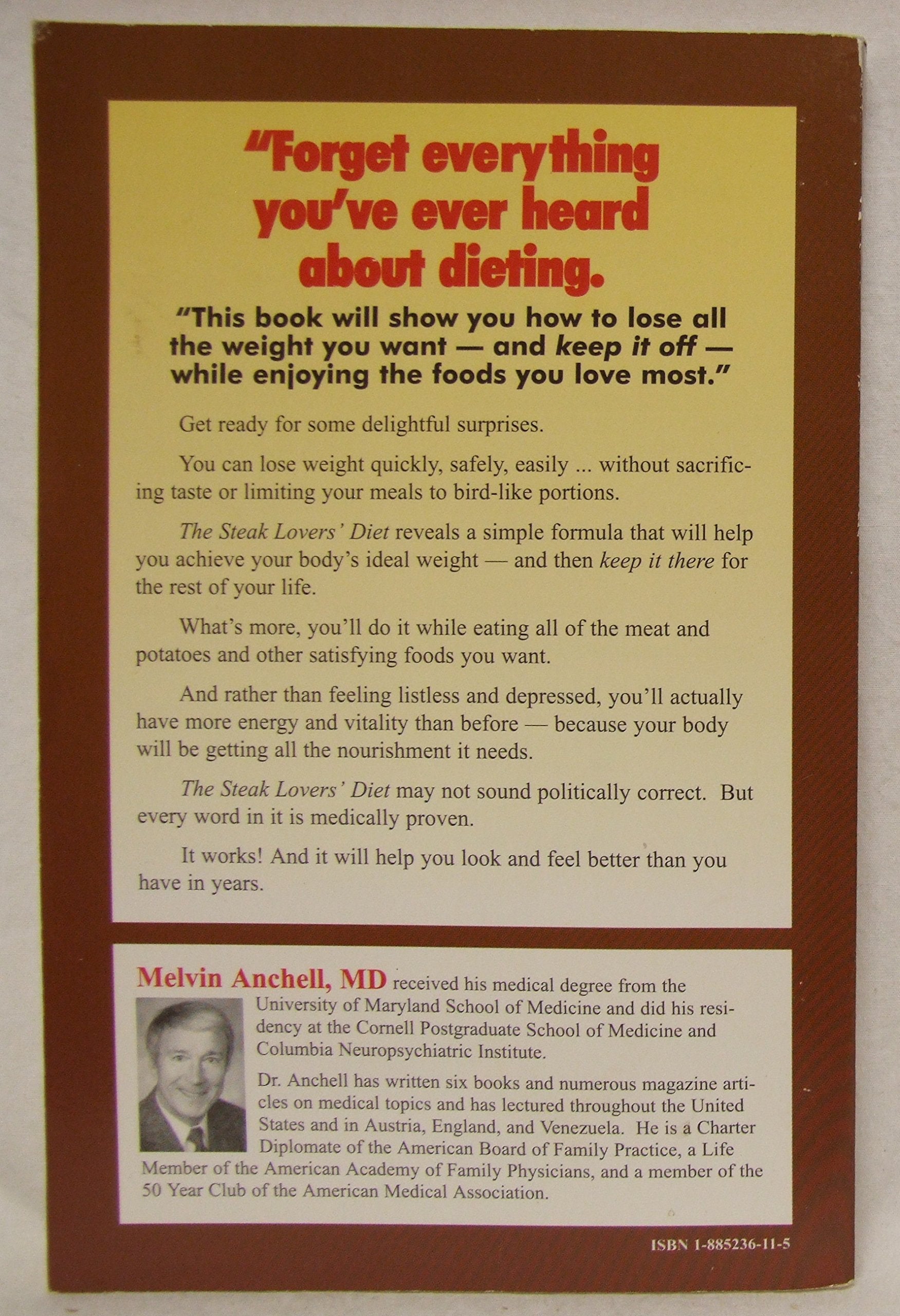 The Steak Lovers' Diet used book depot