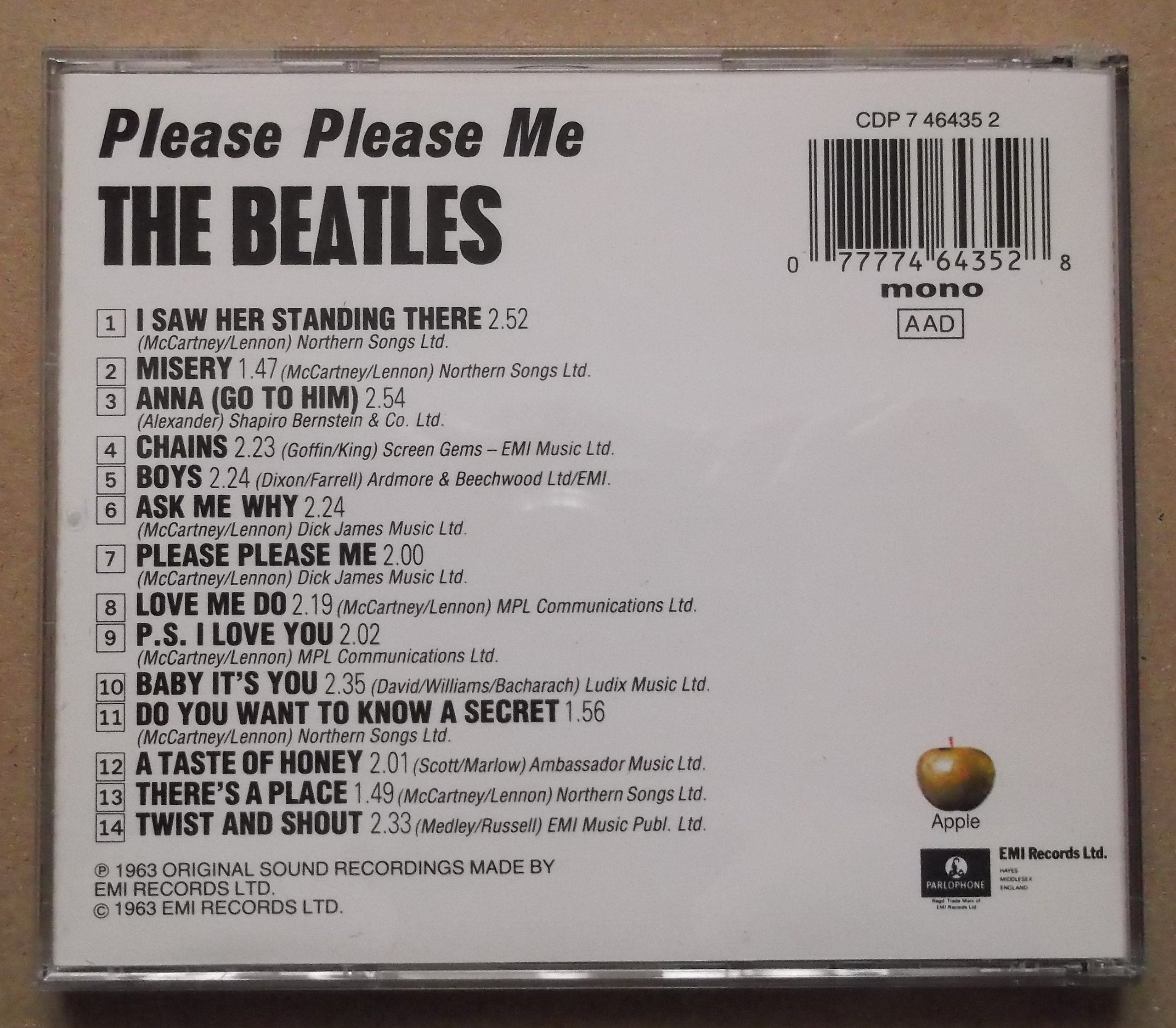 Please Please Me (1990) used book depot