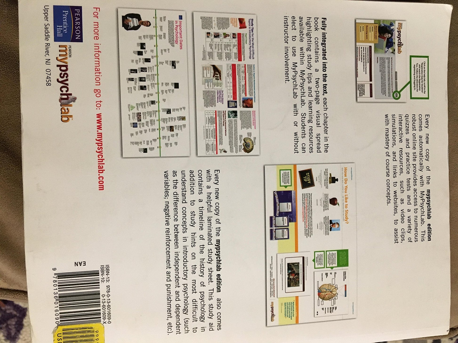 Invitation to Psychology: Mypsychlab Edition used book depot