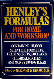 Henley's Formulas for Home & Workshop used book depot