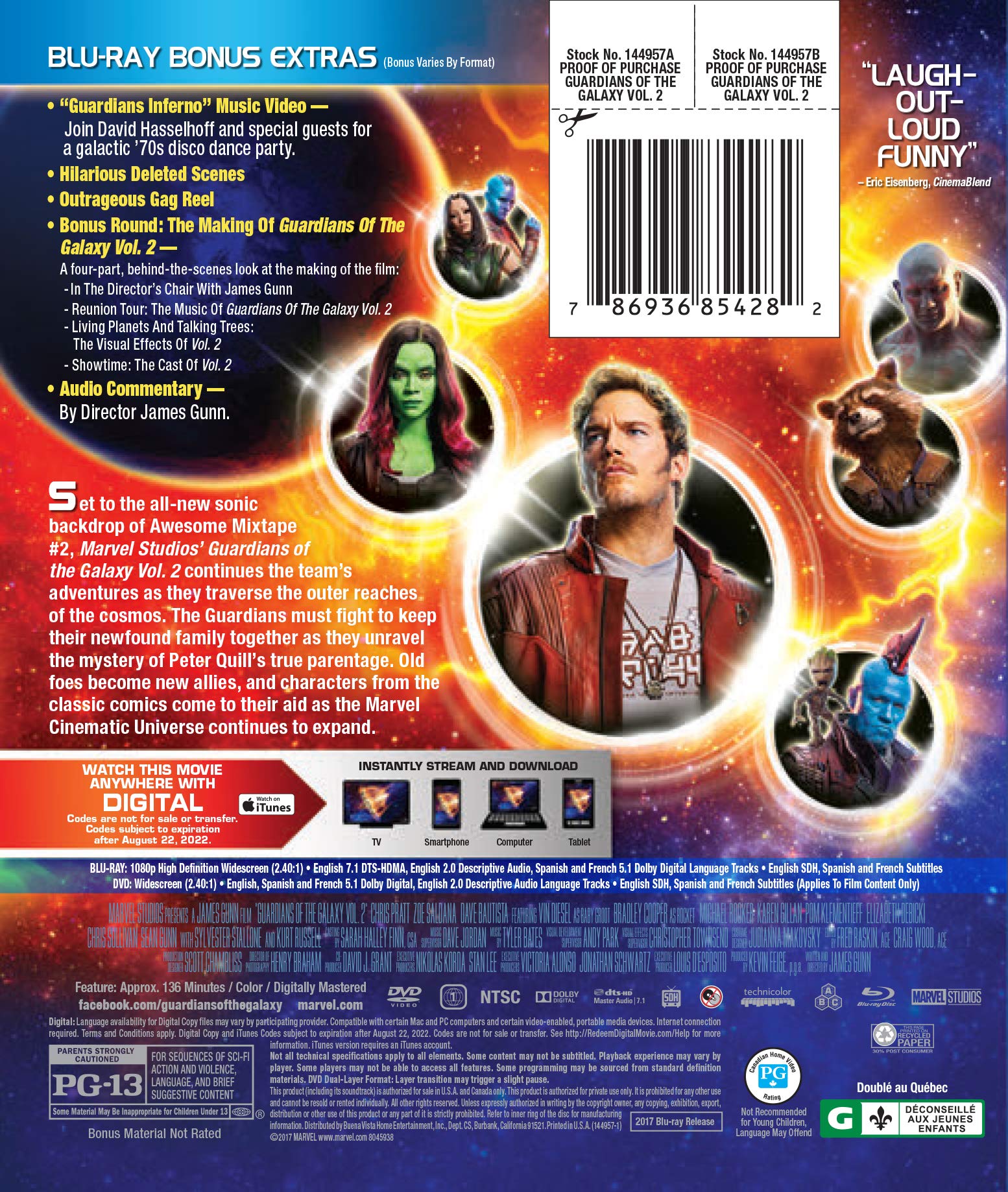 Guardians Of The Galaxy 2 [Blu-ray] used book depot