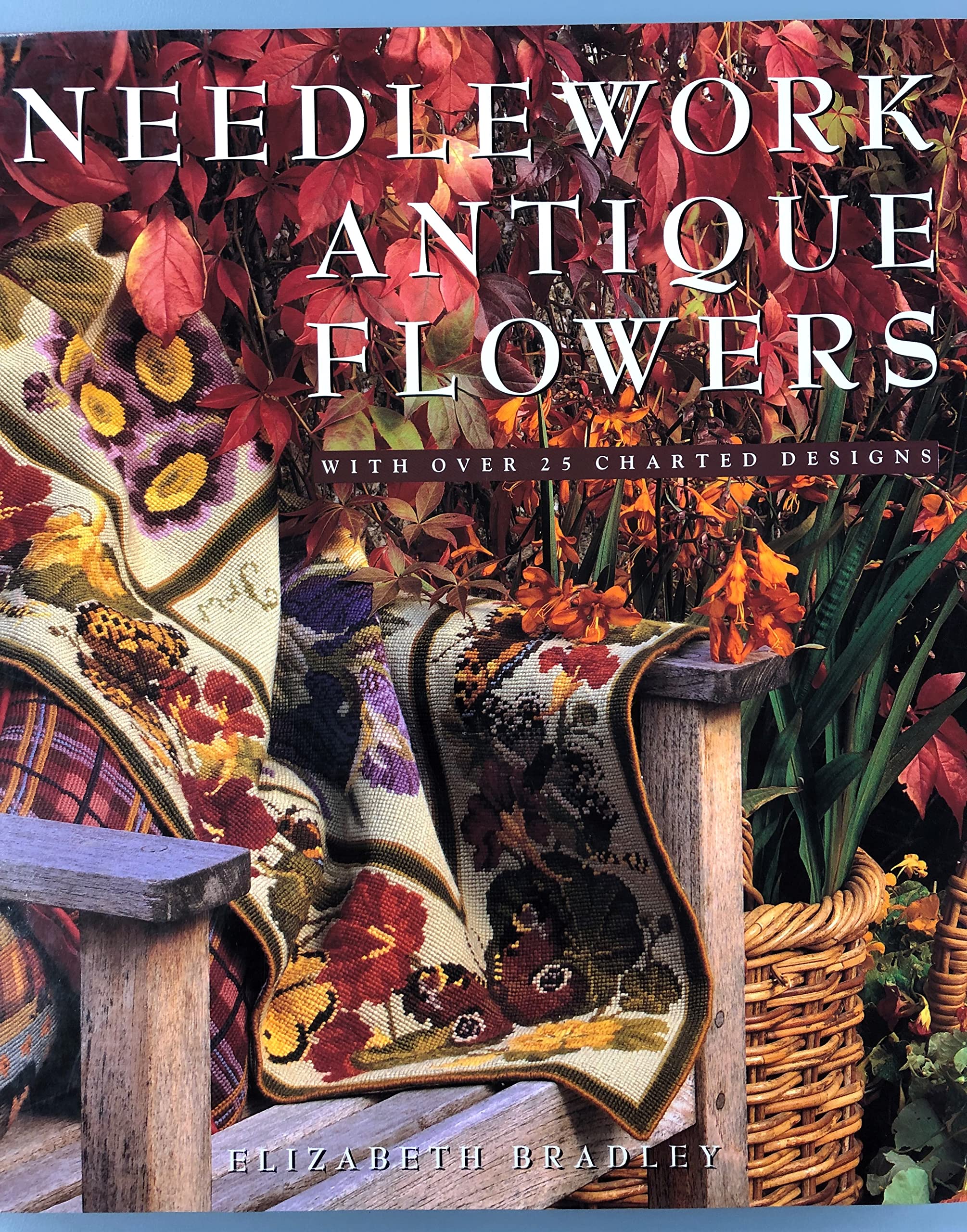 Needlework Antique Flowers used book depot