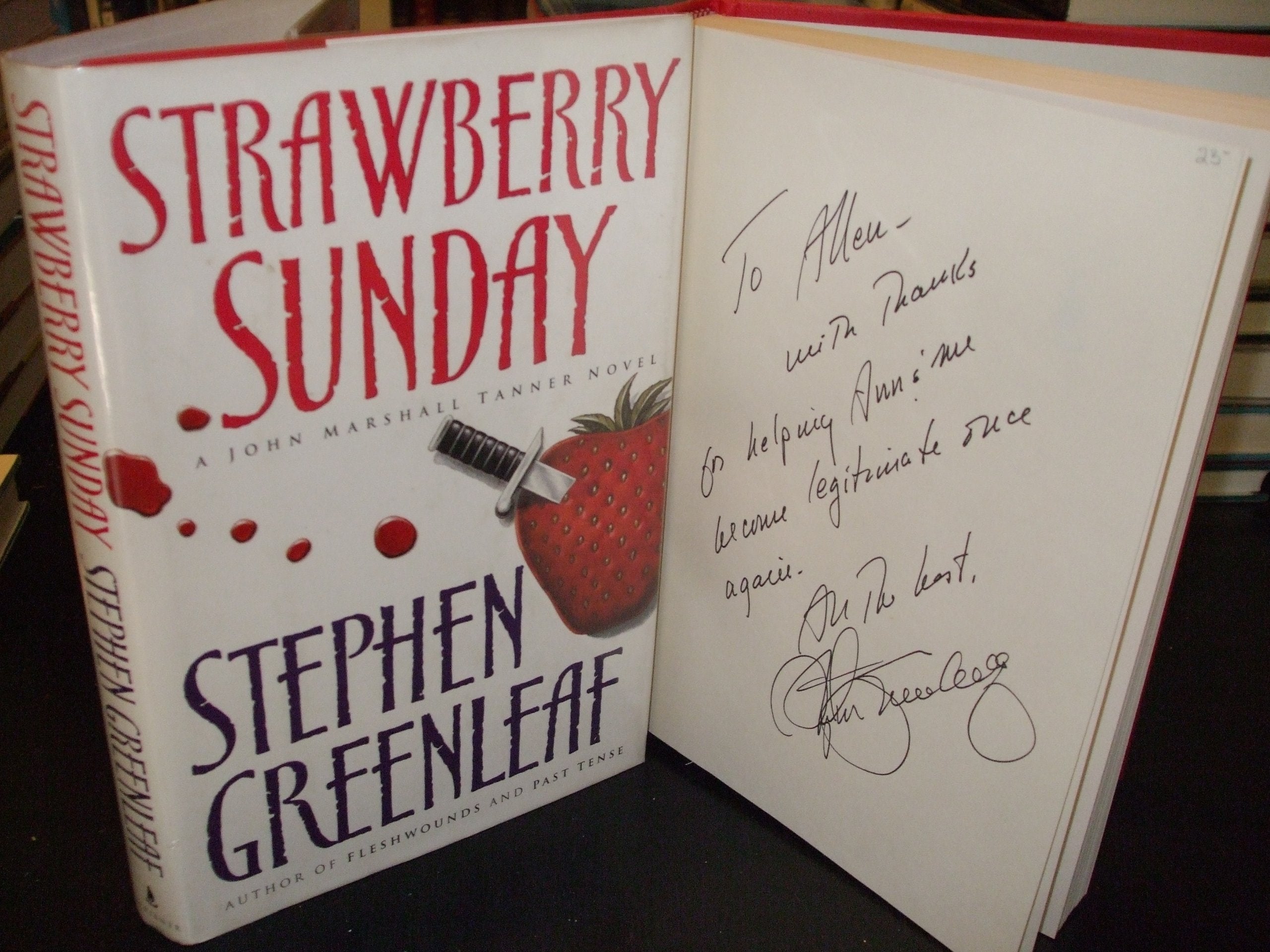 Strawberry Sunday: A John Marshall Tanner Novel used book depot